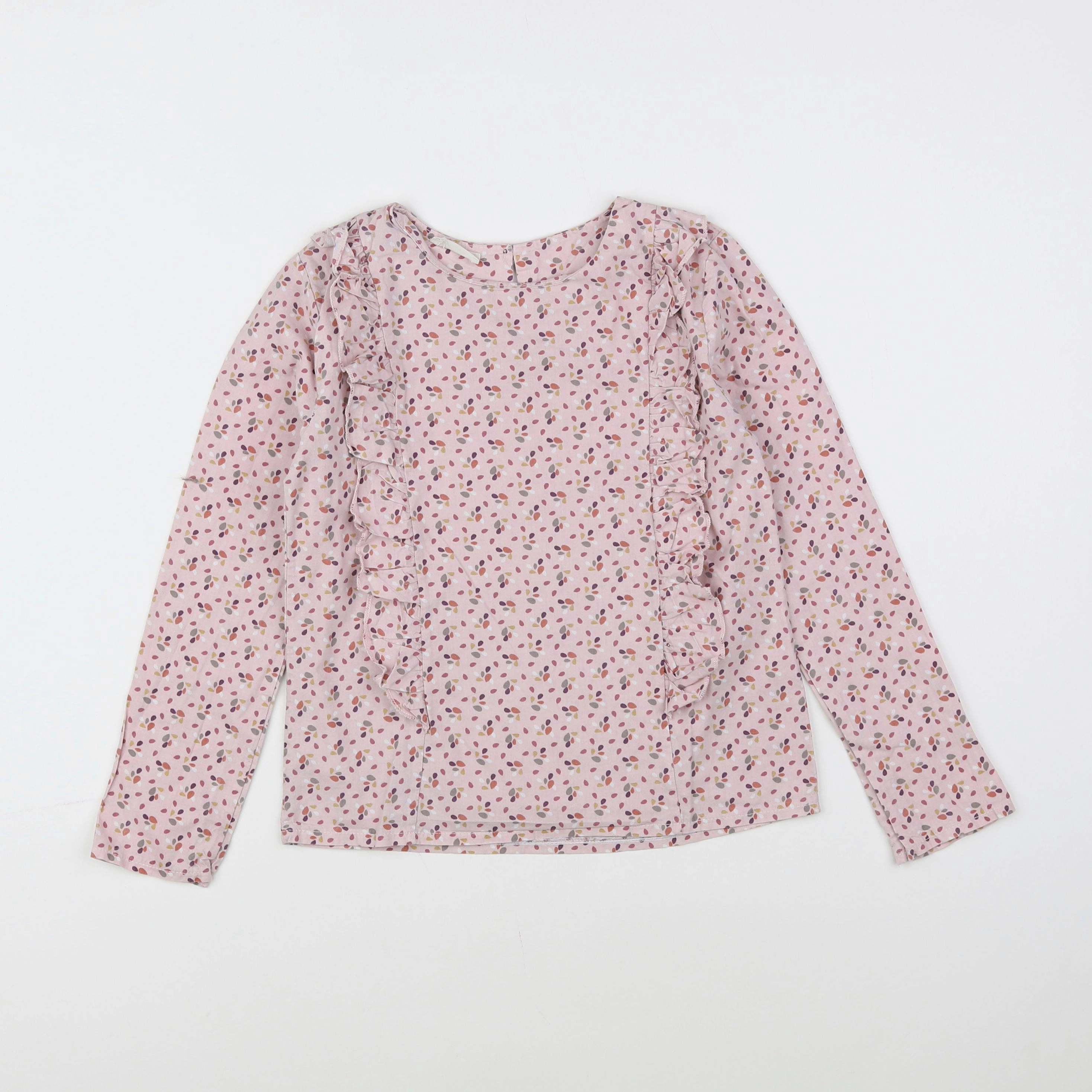 Little Cigogne - blouse rose - 8 ans