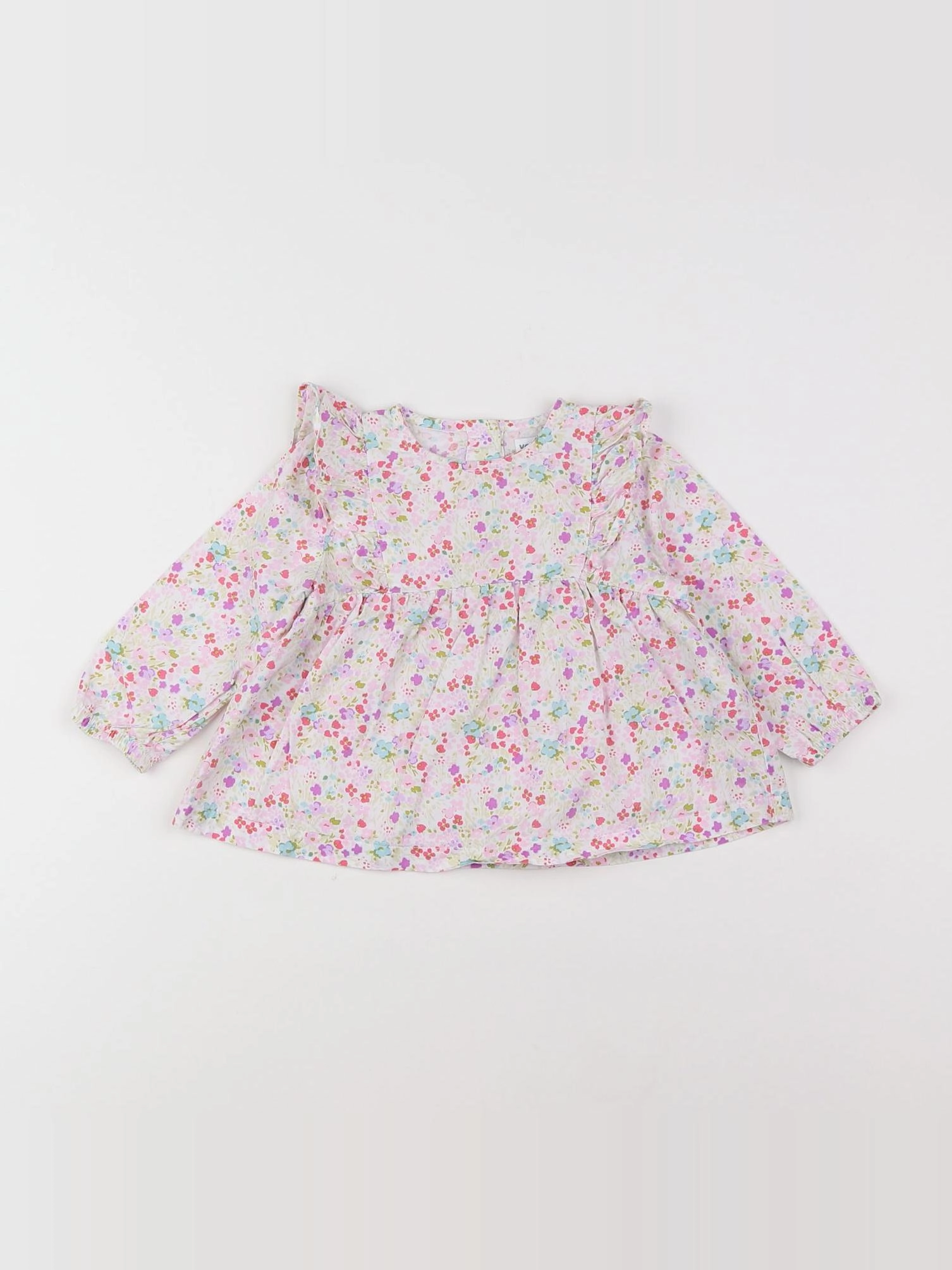 Vertbaudet - blouse rose - 9 mois