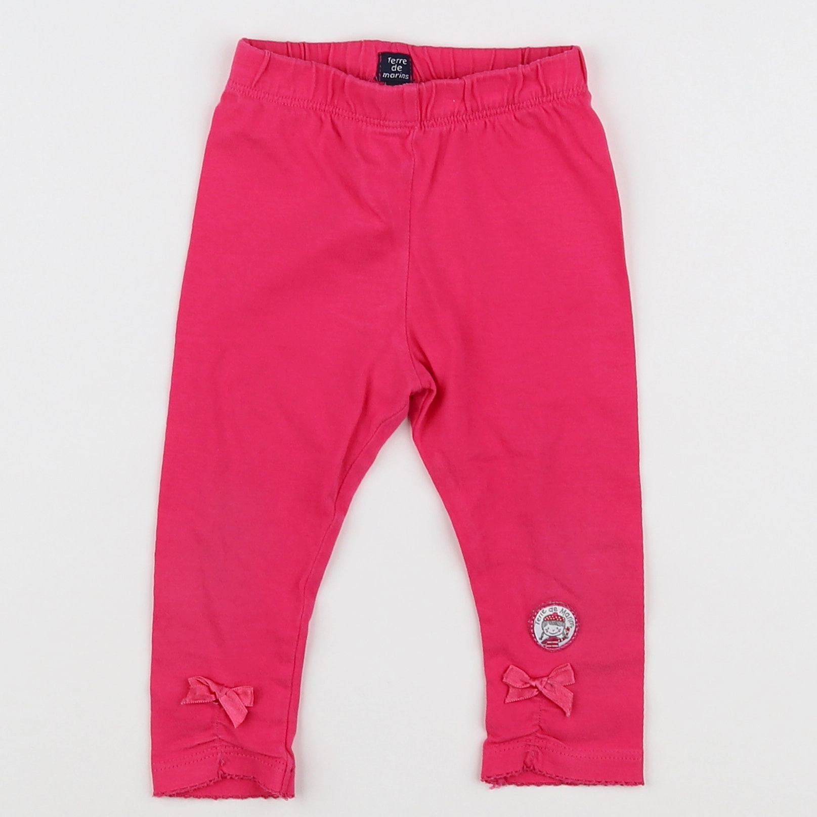 Terre de marins - legging rose - 12 mois