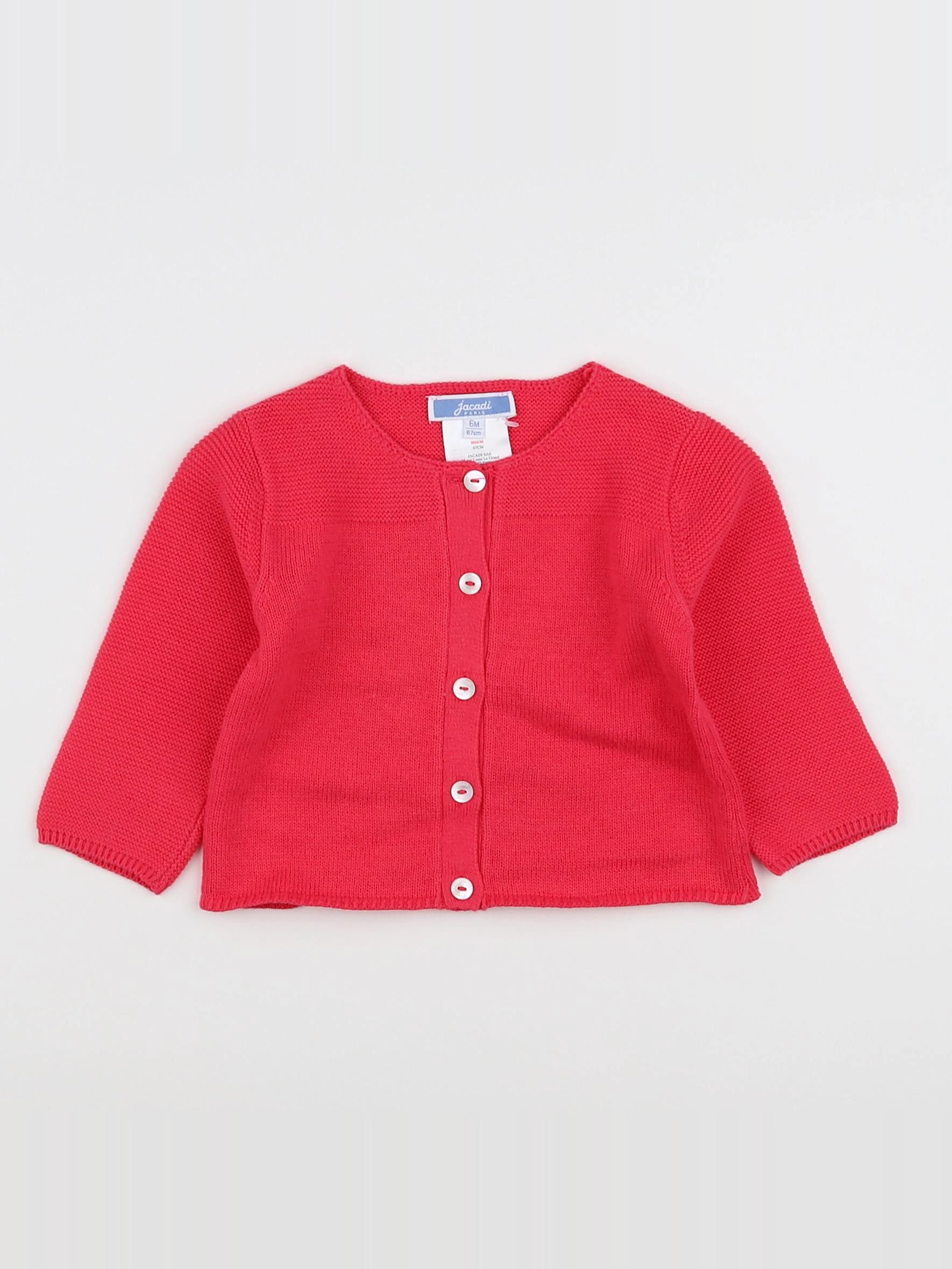 Jacadi - gilet rose - 6 mois