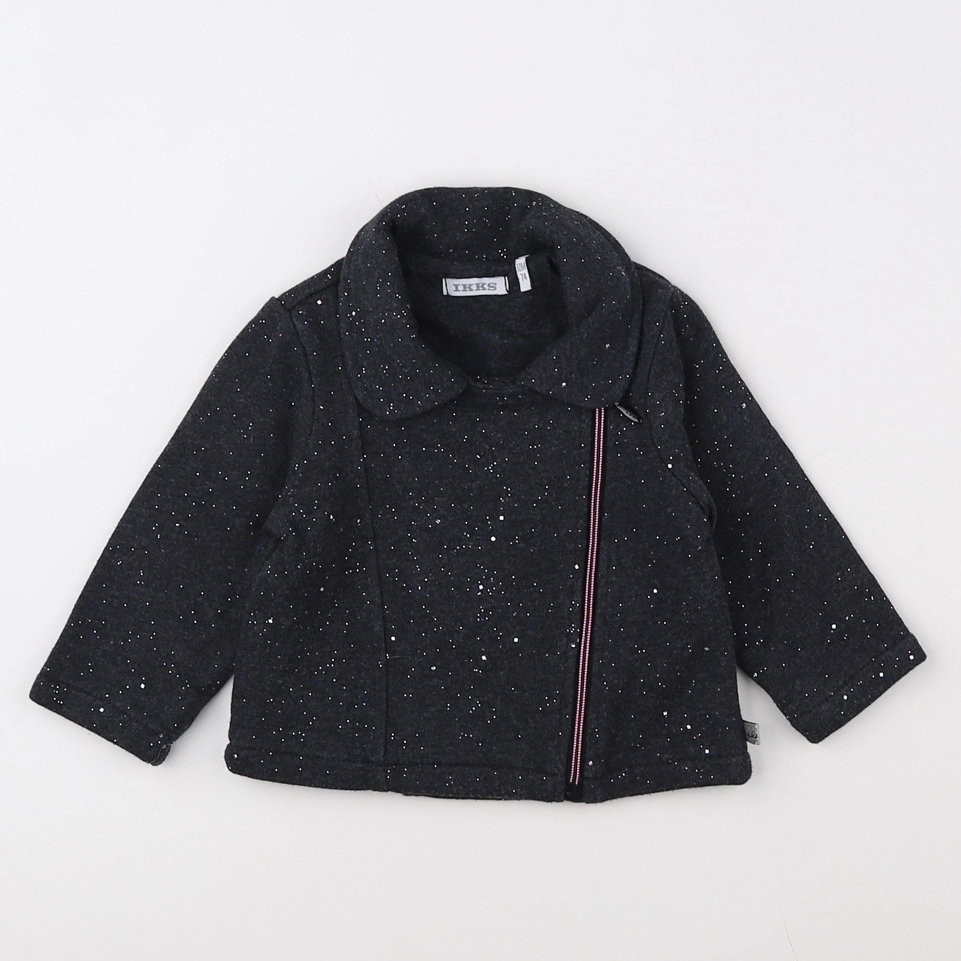 IKKS - veste gris, argent - 12 mois