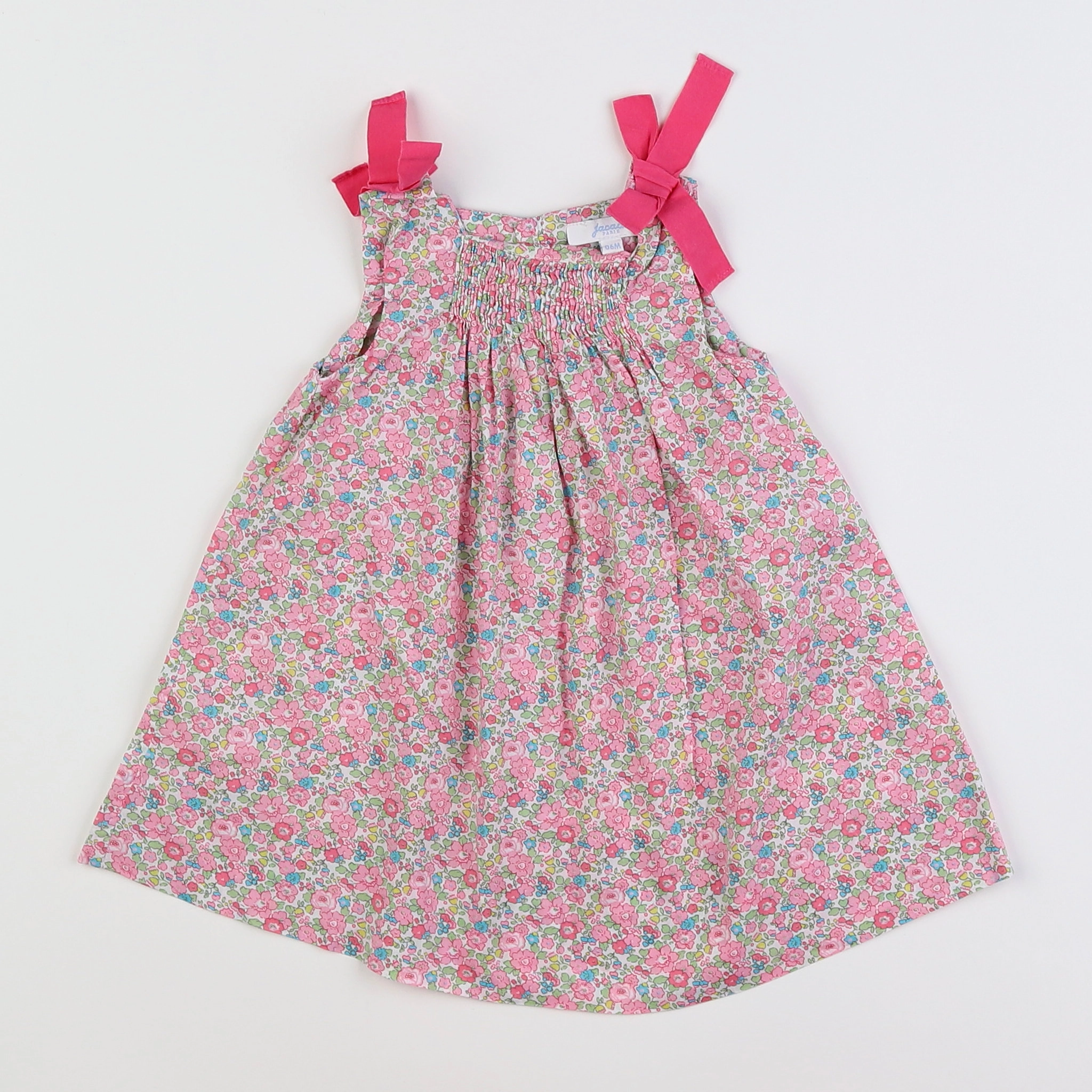 Jacadi - robe liberty multicolore - 6 mois