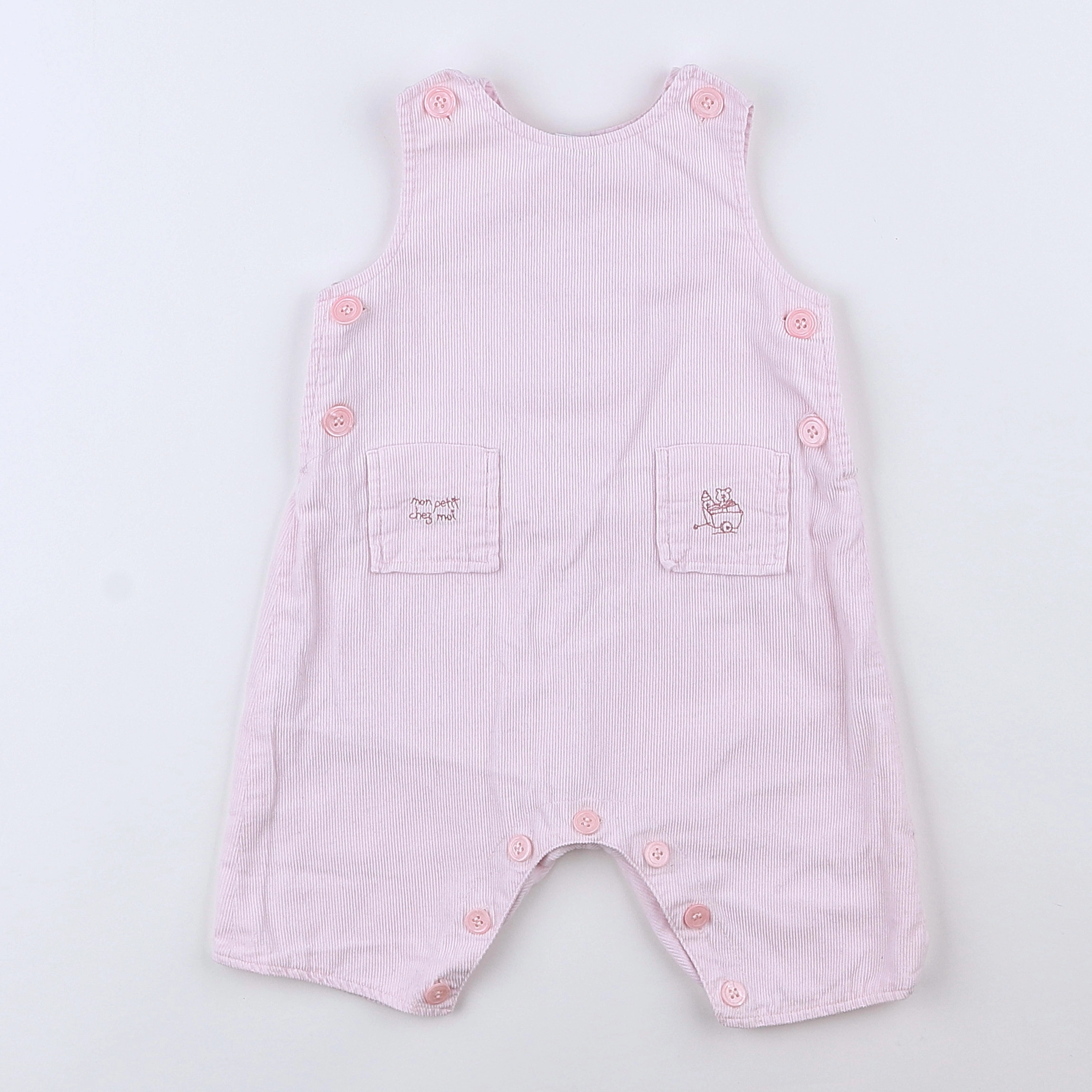 Petit Bateau - combinaison rose - 3 mois