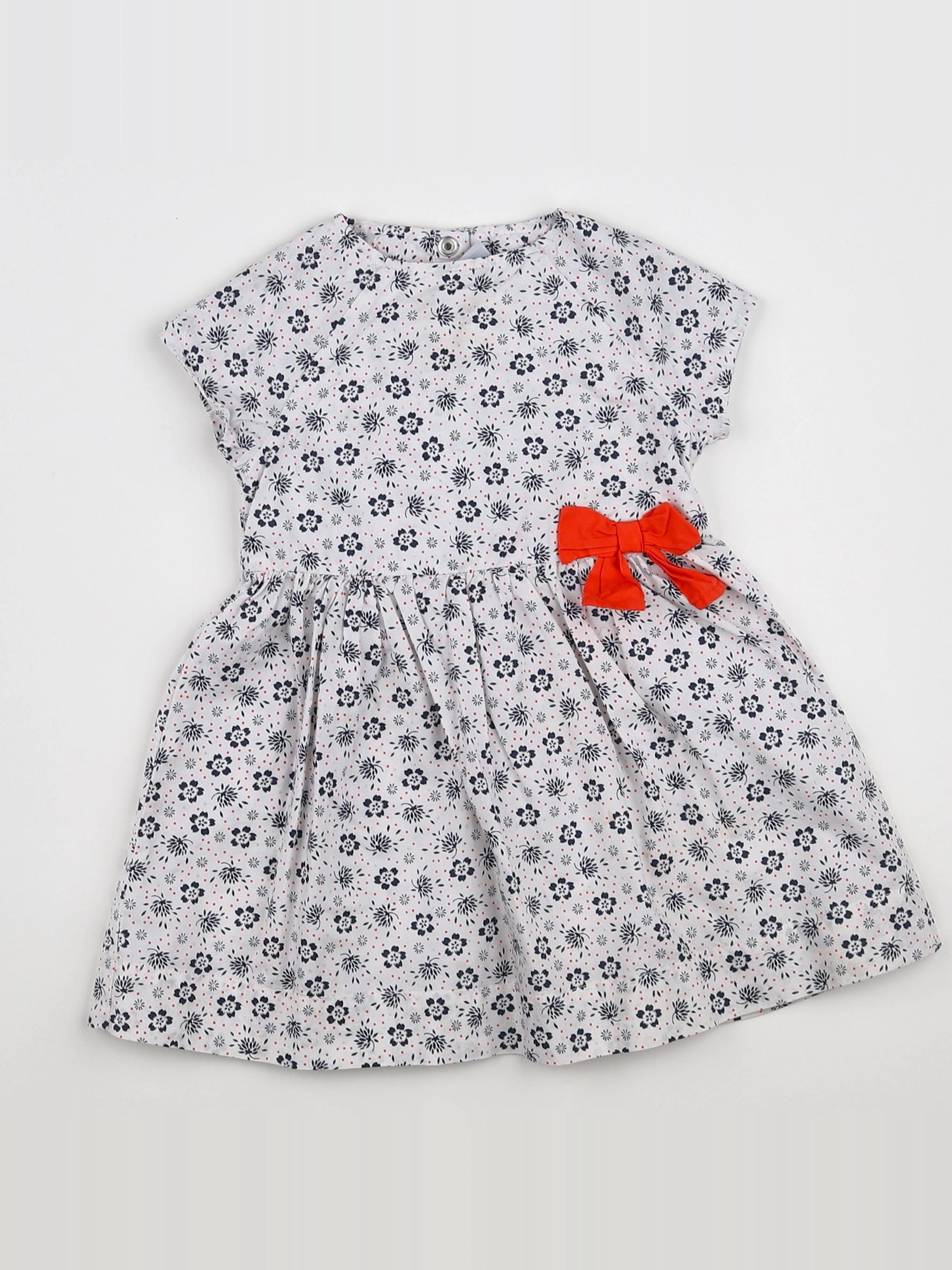 Petit Bateau - robe blanc - 18 mois