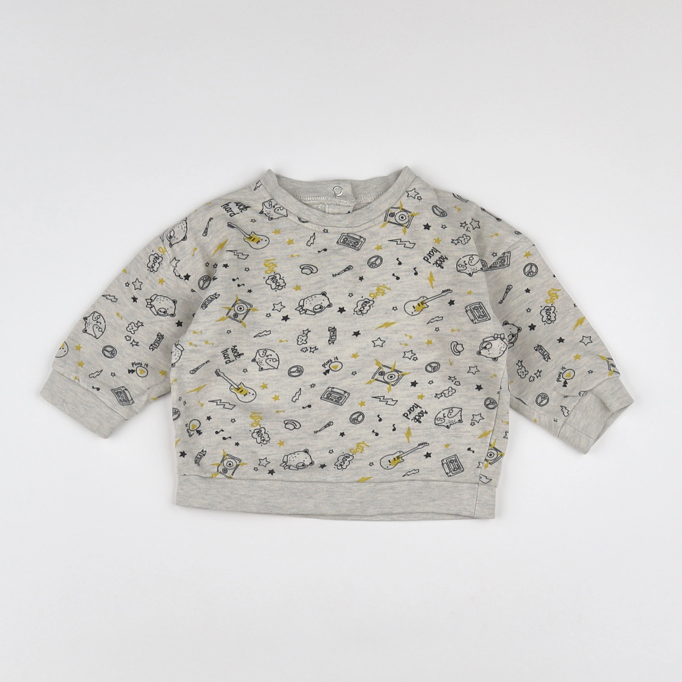 Vertbaudet - sweat gris - 6 mois