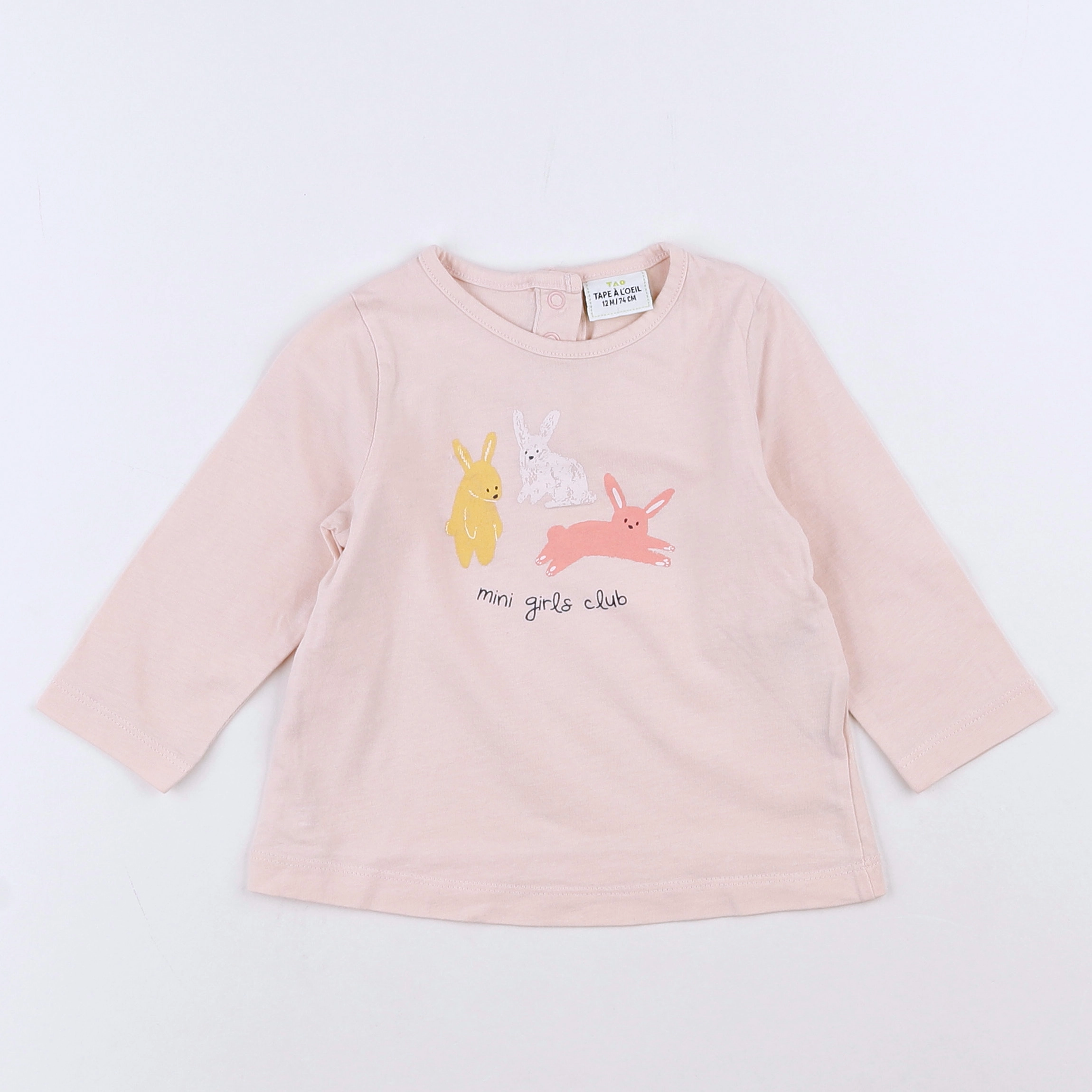 Tape à l'oeil - tee-shirt rose - 12 mois