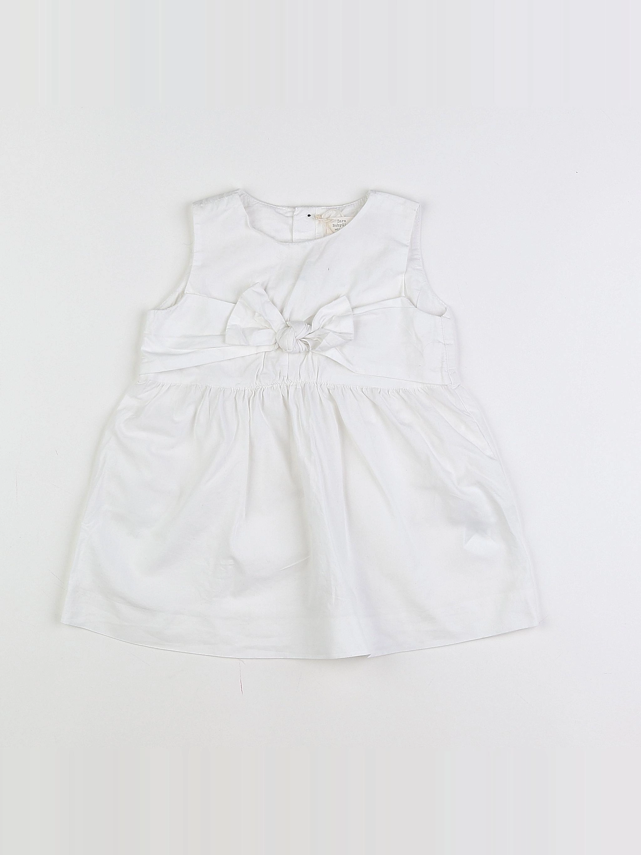 Zara - robe blanc - 18 mois à 2 ans