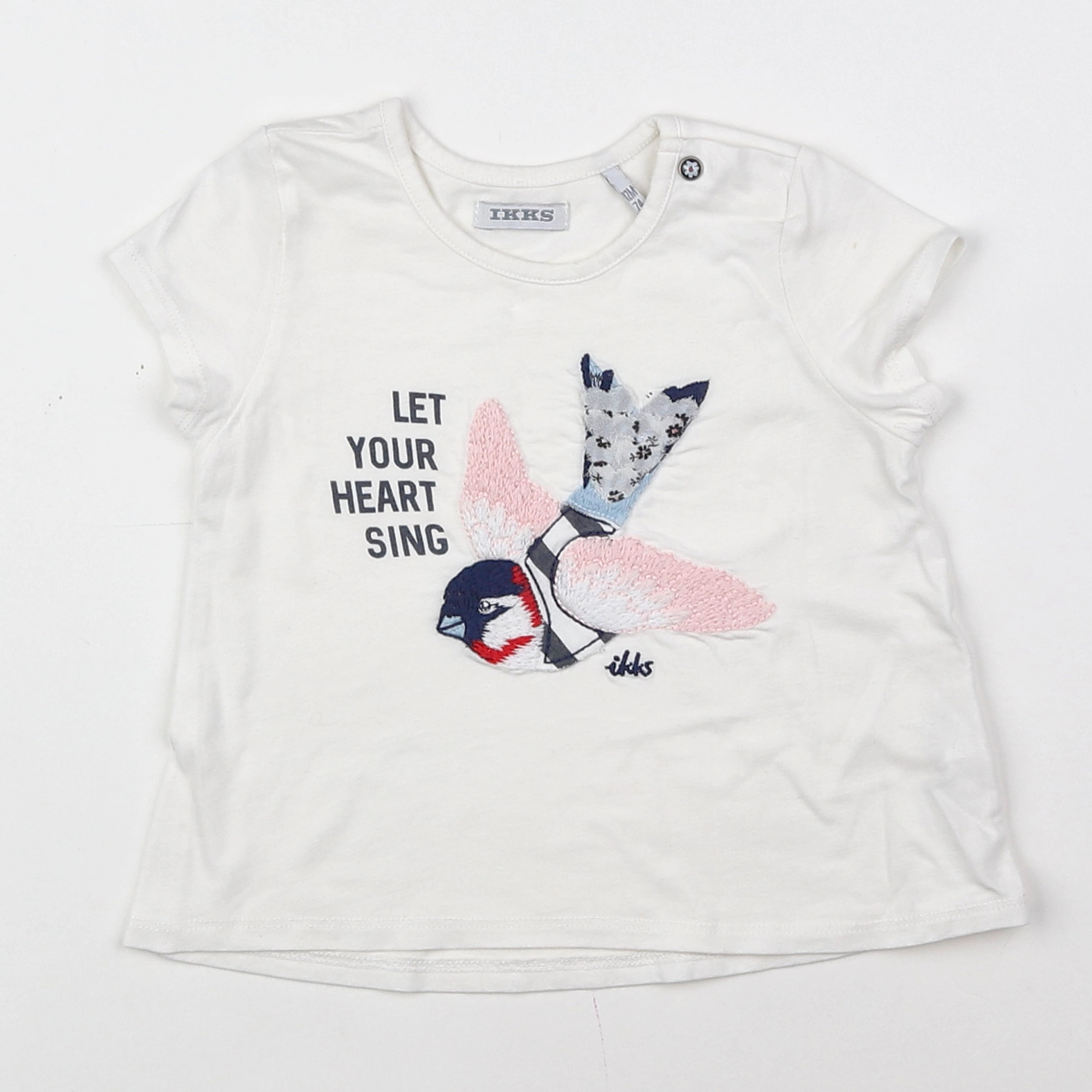 IKKS - tee-shirt blanc - 12 mois