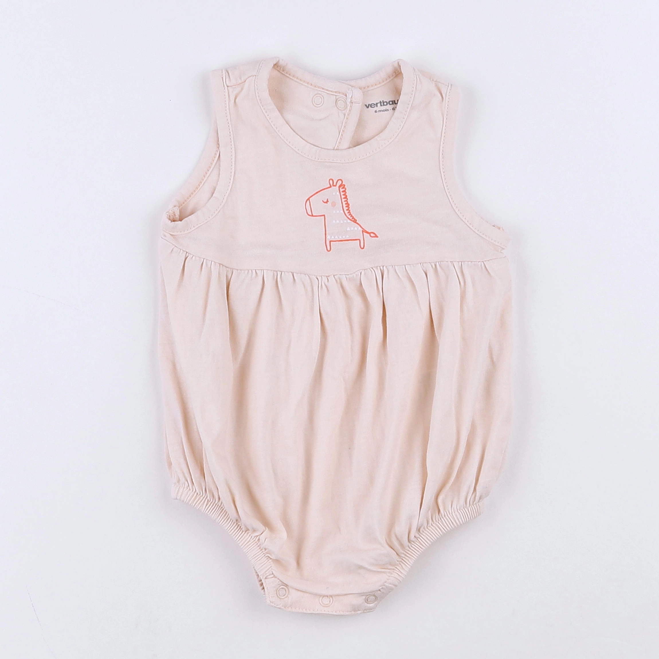 Vertbaudet - combinaison rose - 6 mois