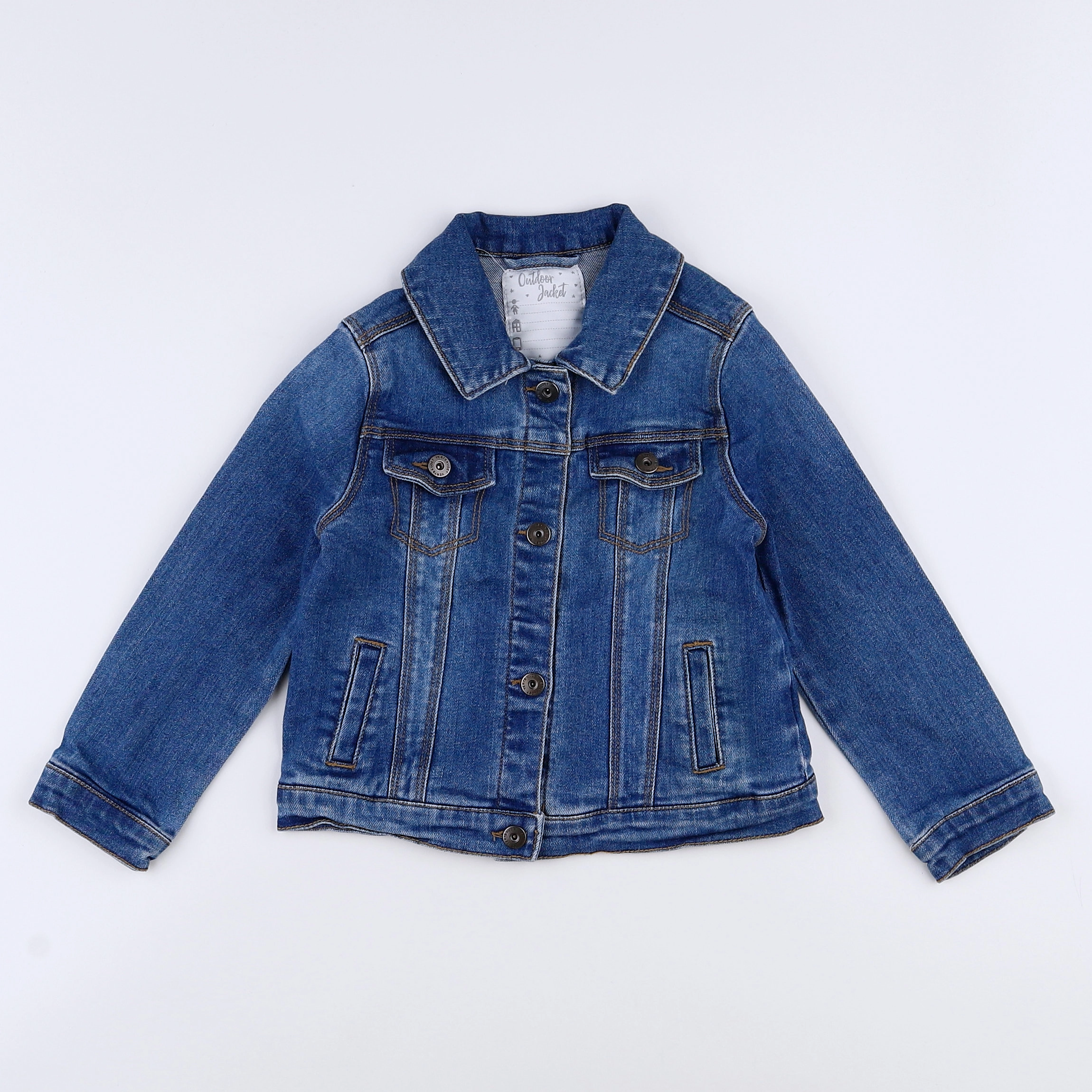 Vertbaudet - veste bleu - 4 ans