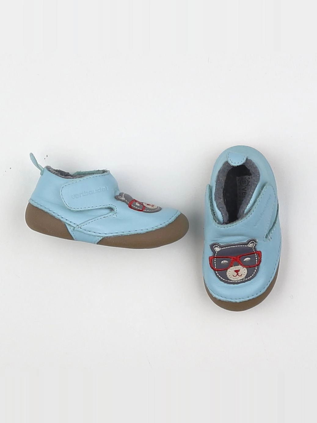 Vertbaudet - chaussons bleu - pointure 18