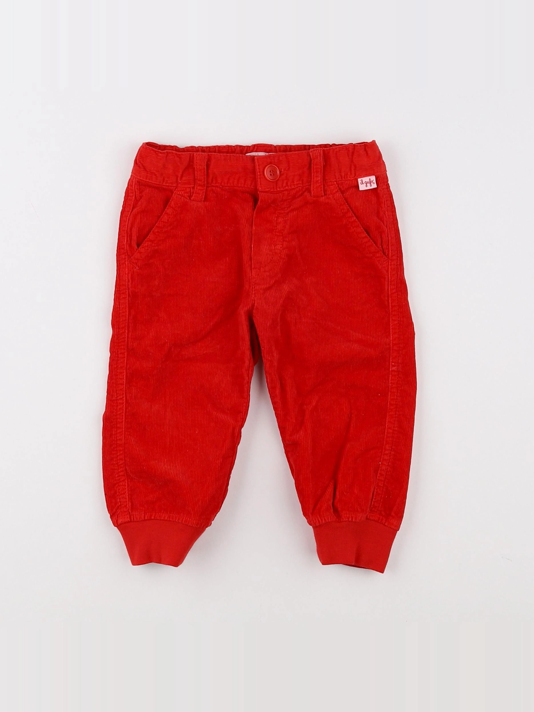 Il Gufo - pantalon rouge - 9 mois