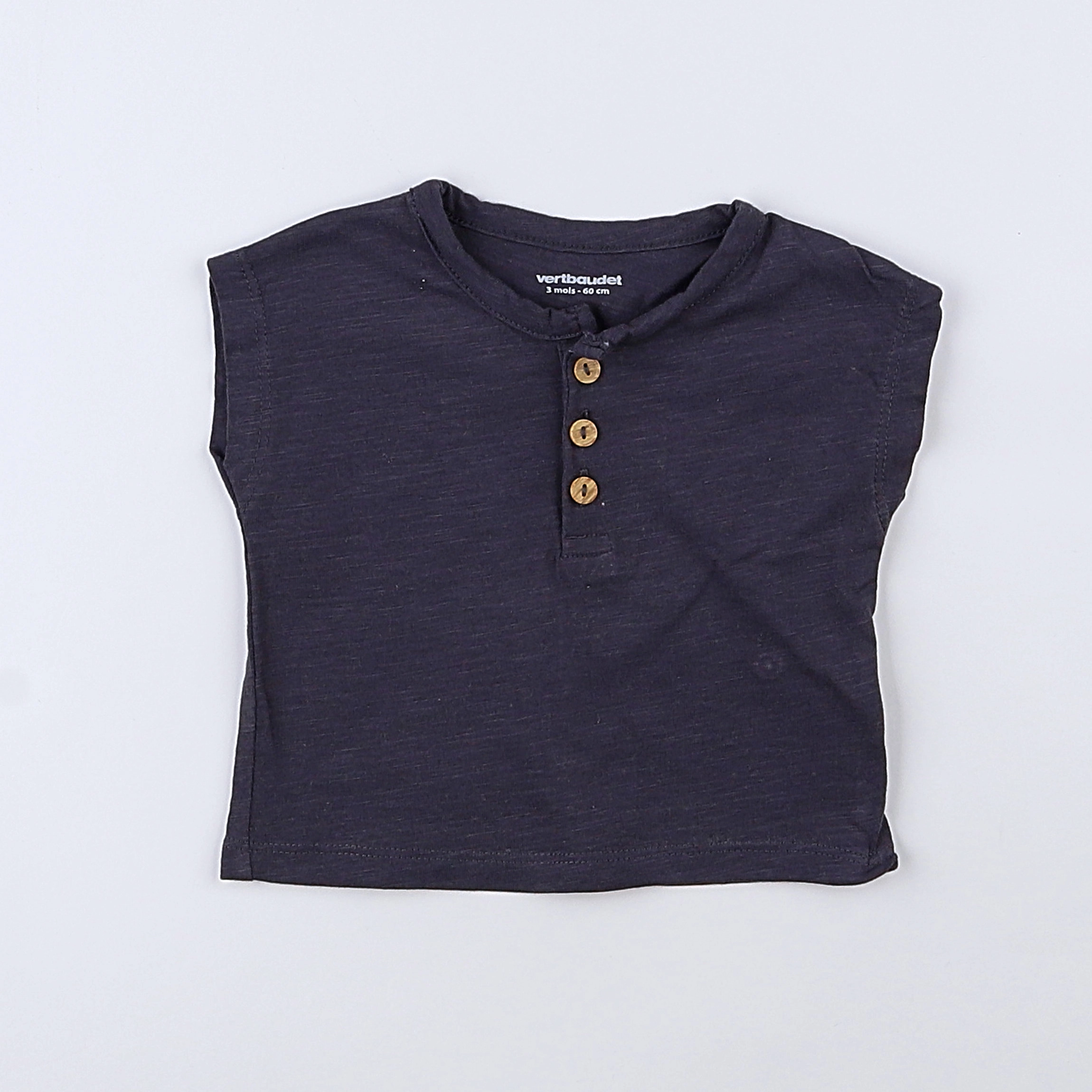Vertbaudet - tee-shirt gris - 3 mois