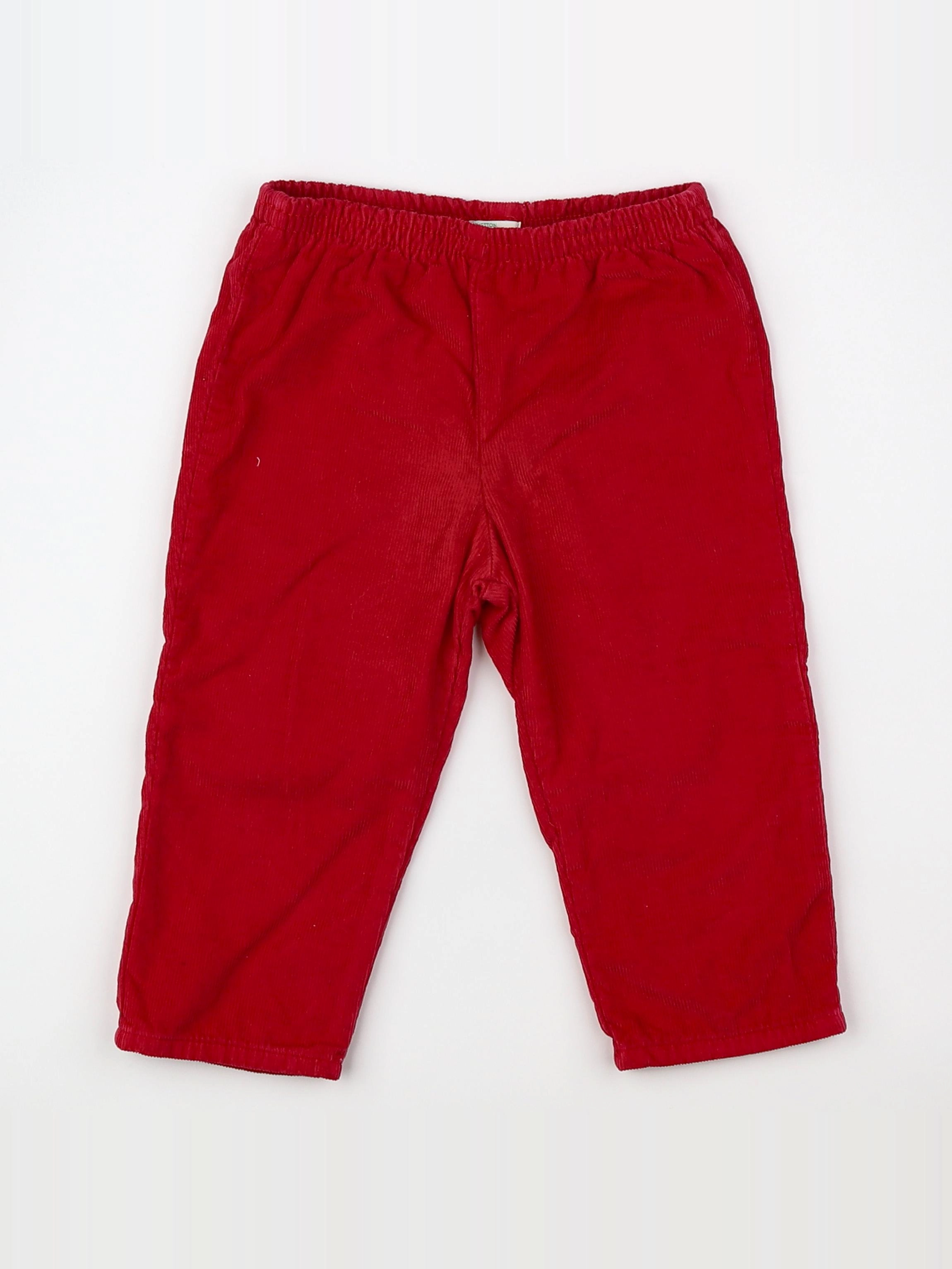 Benetton - pantalon rose - 9/12 mois