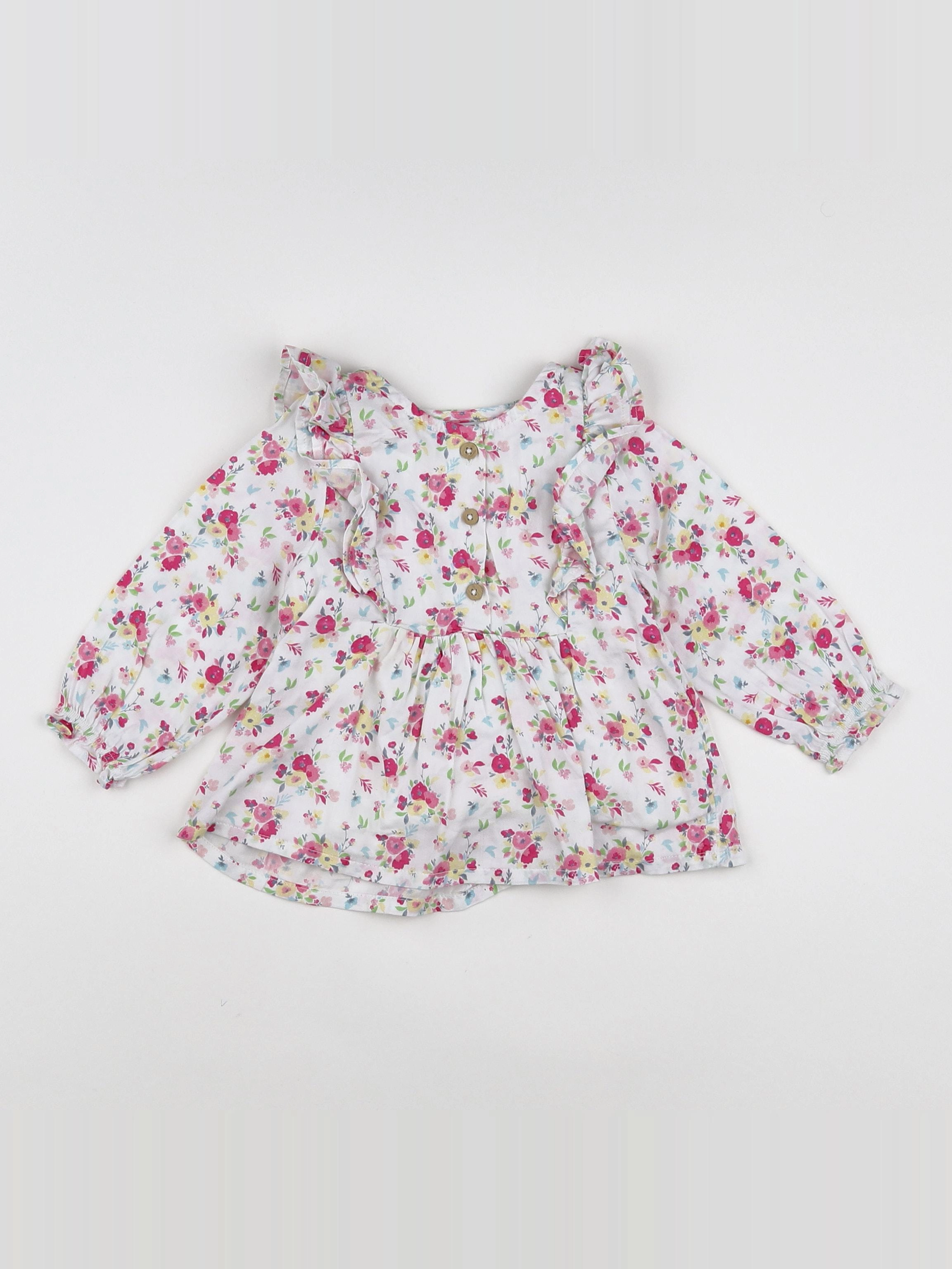 Tape à l'oeil - blouse blanc - 12 mois