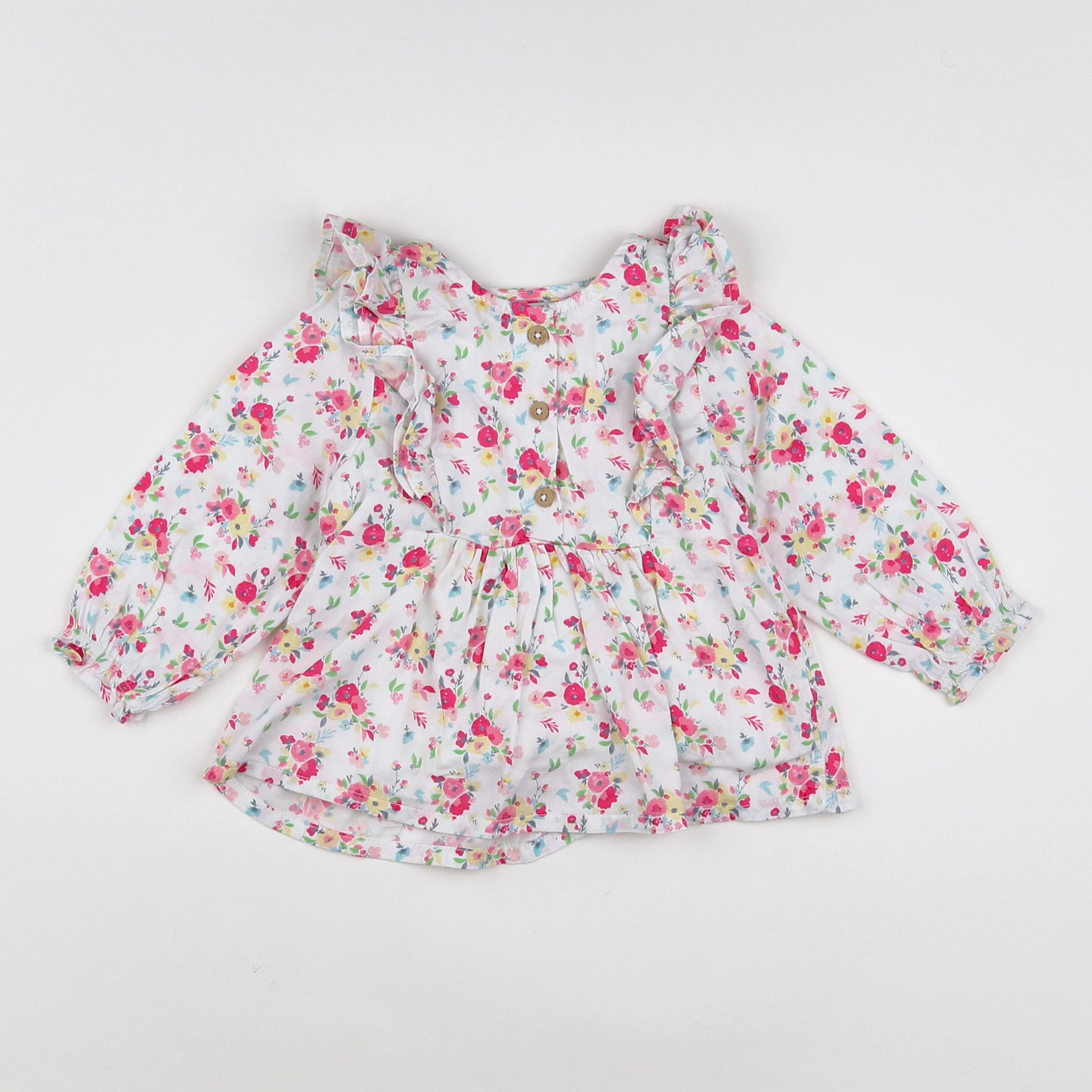 Tape à l'oeil - blouse blanc - 12 mois