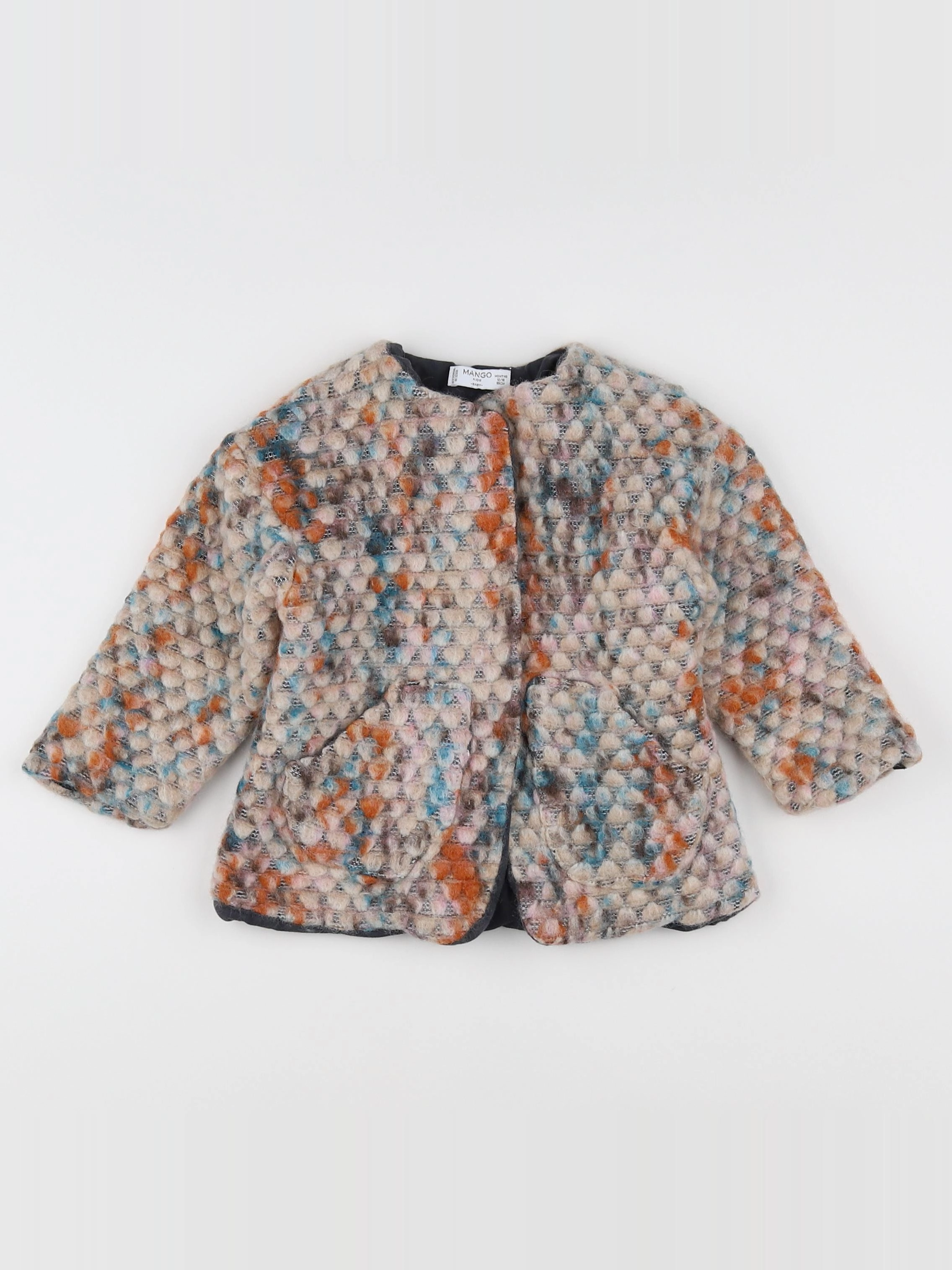 Mango - veste orange, bleu - 12/18 mois