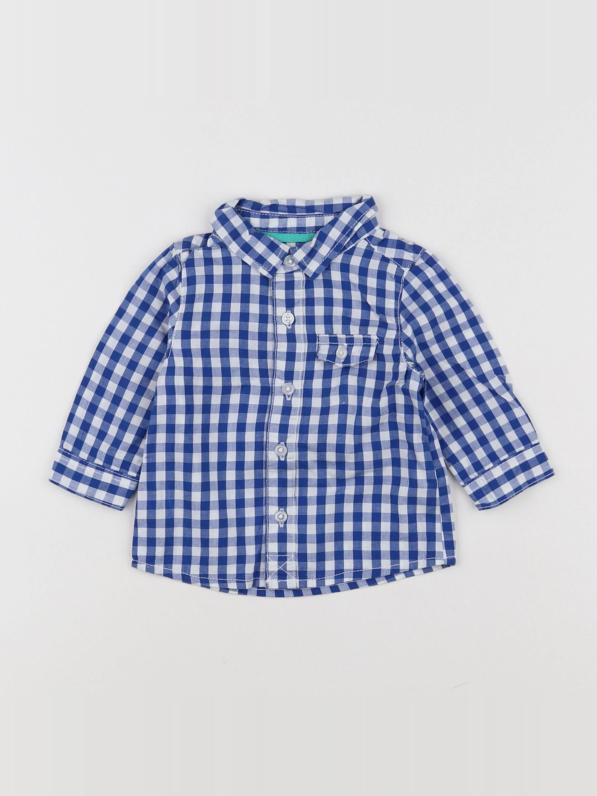 Tape à l'oeil - chemise bleu - 6 mois