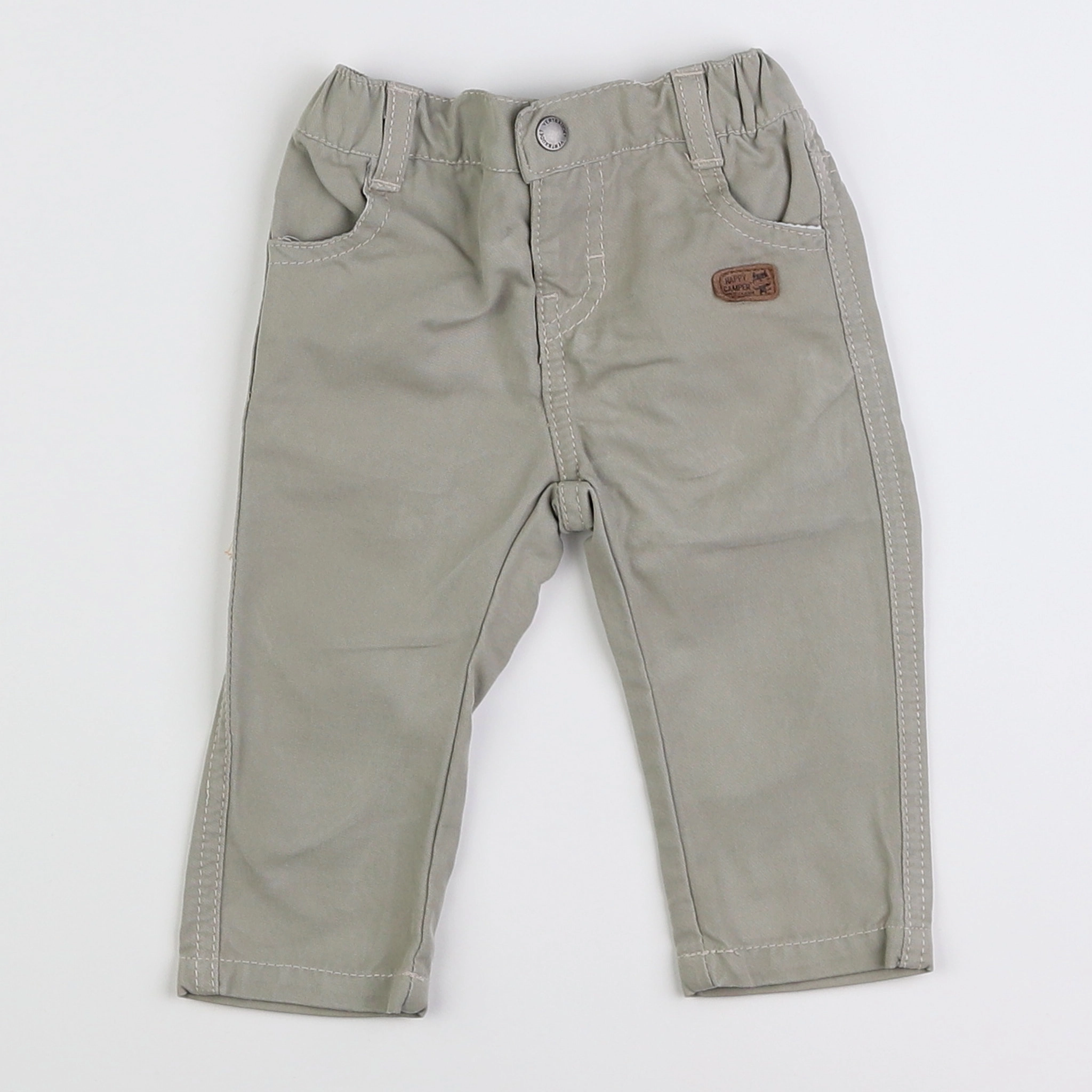 Vertbaudet - pantalon vert - 6 mois