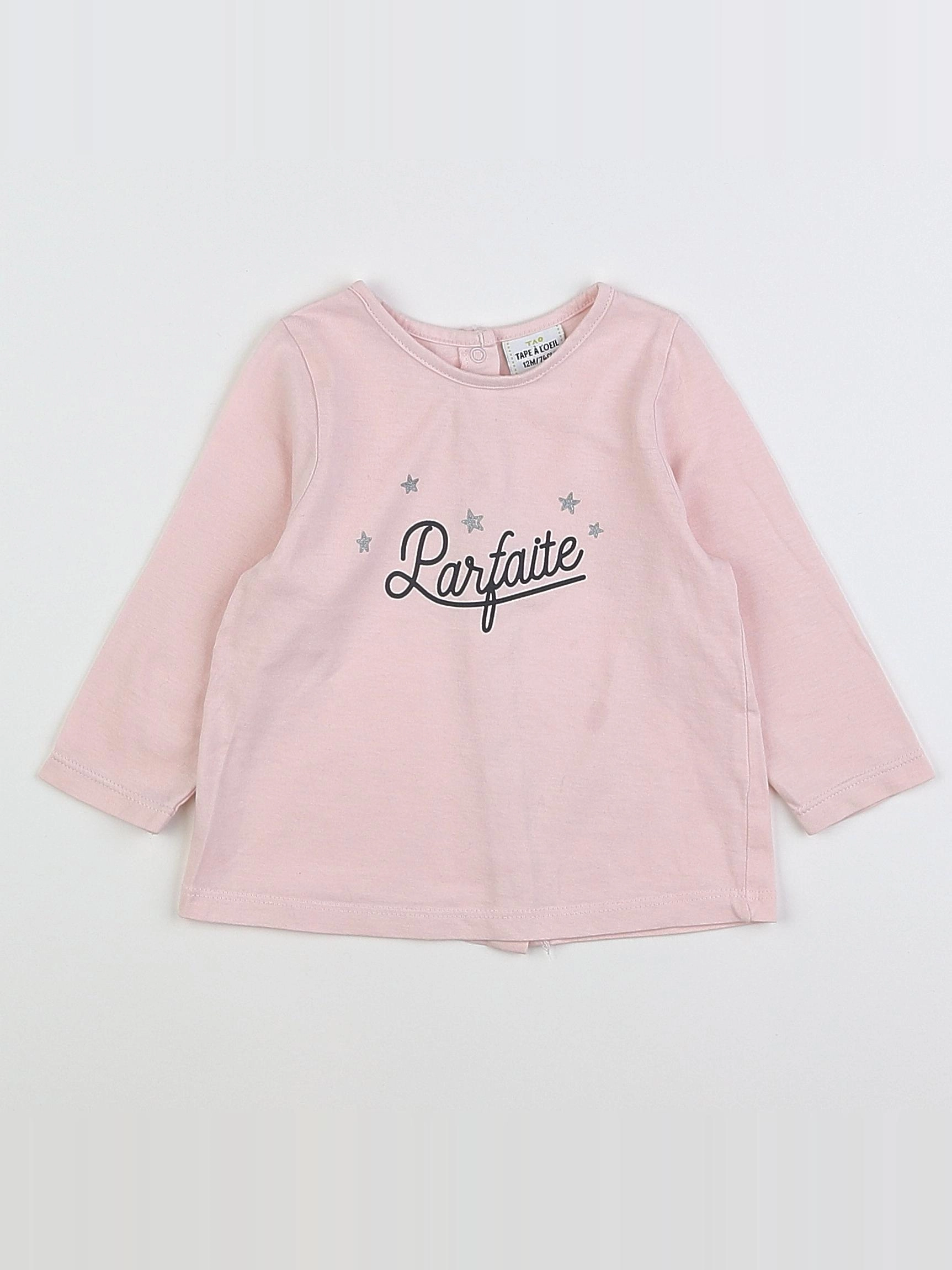 Tape à l'oeil - tee-shirt rose - 12 mois