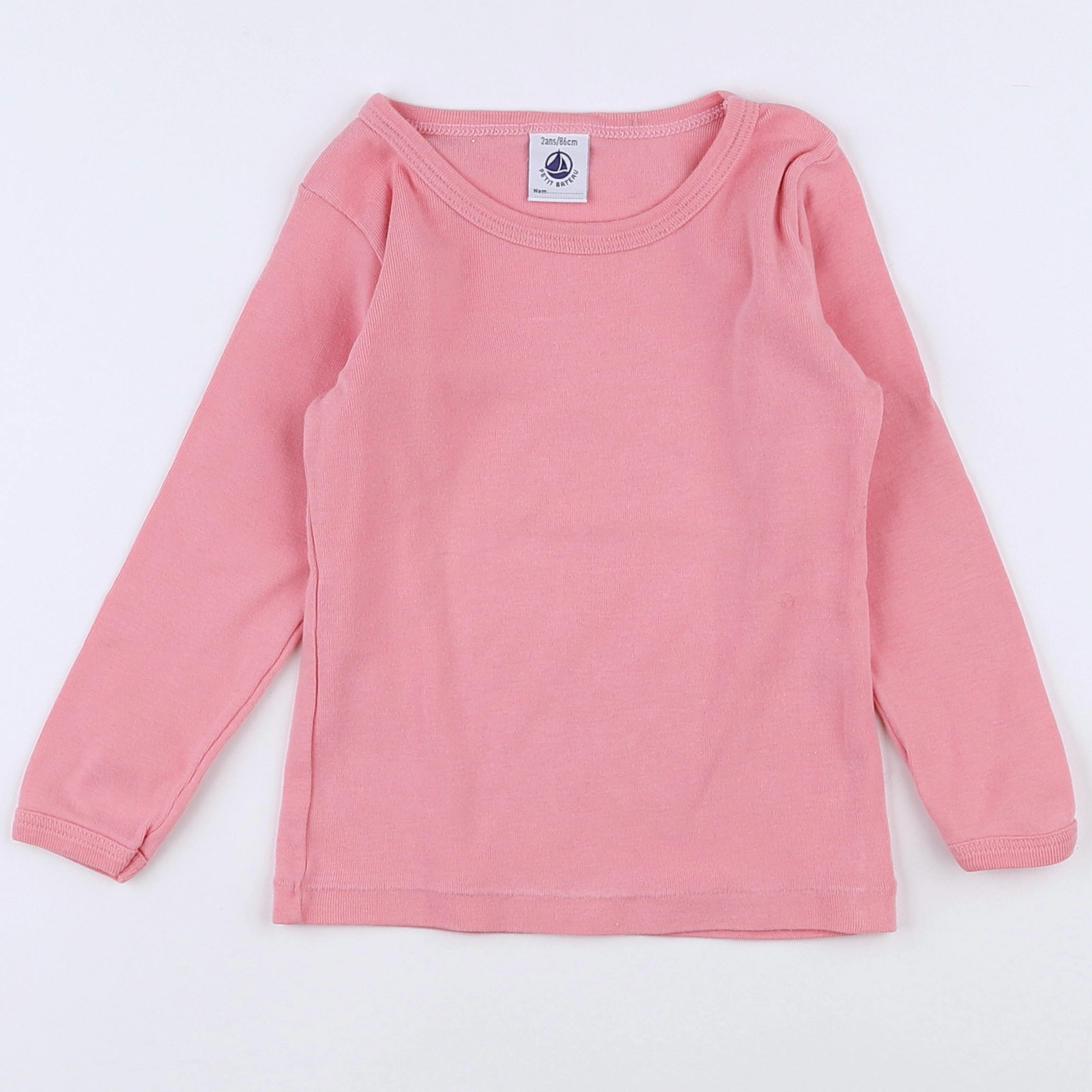 Petit Bateau - maillot de corps rose - 2 ans
