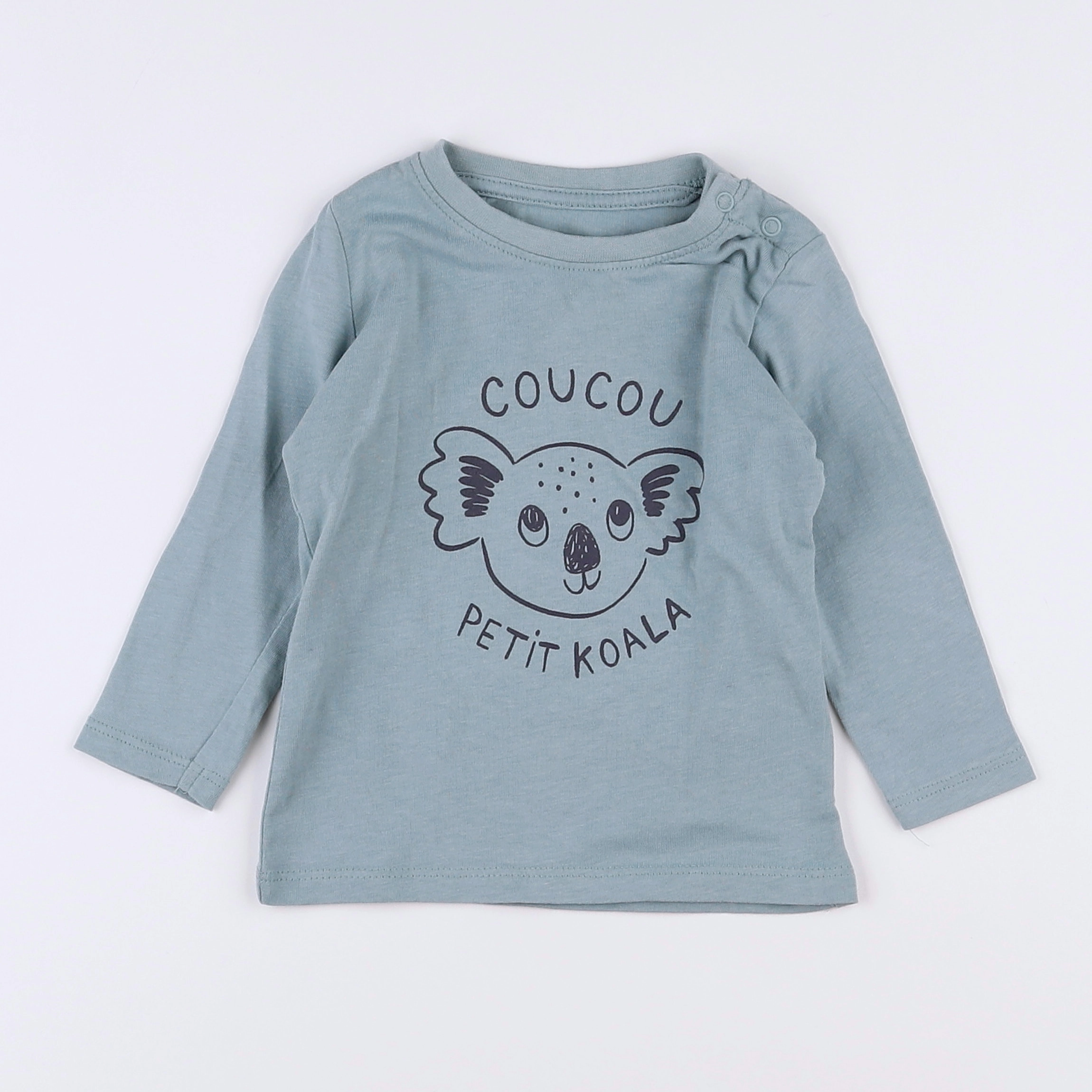 Vertbaudet - tee-shirt vert - 9 mois