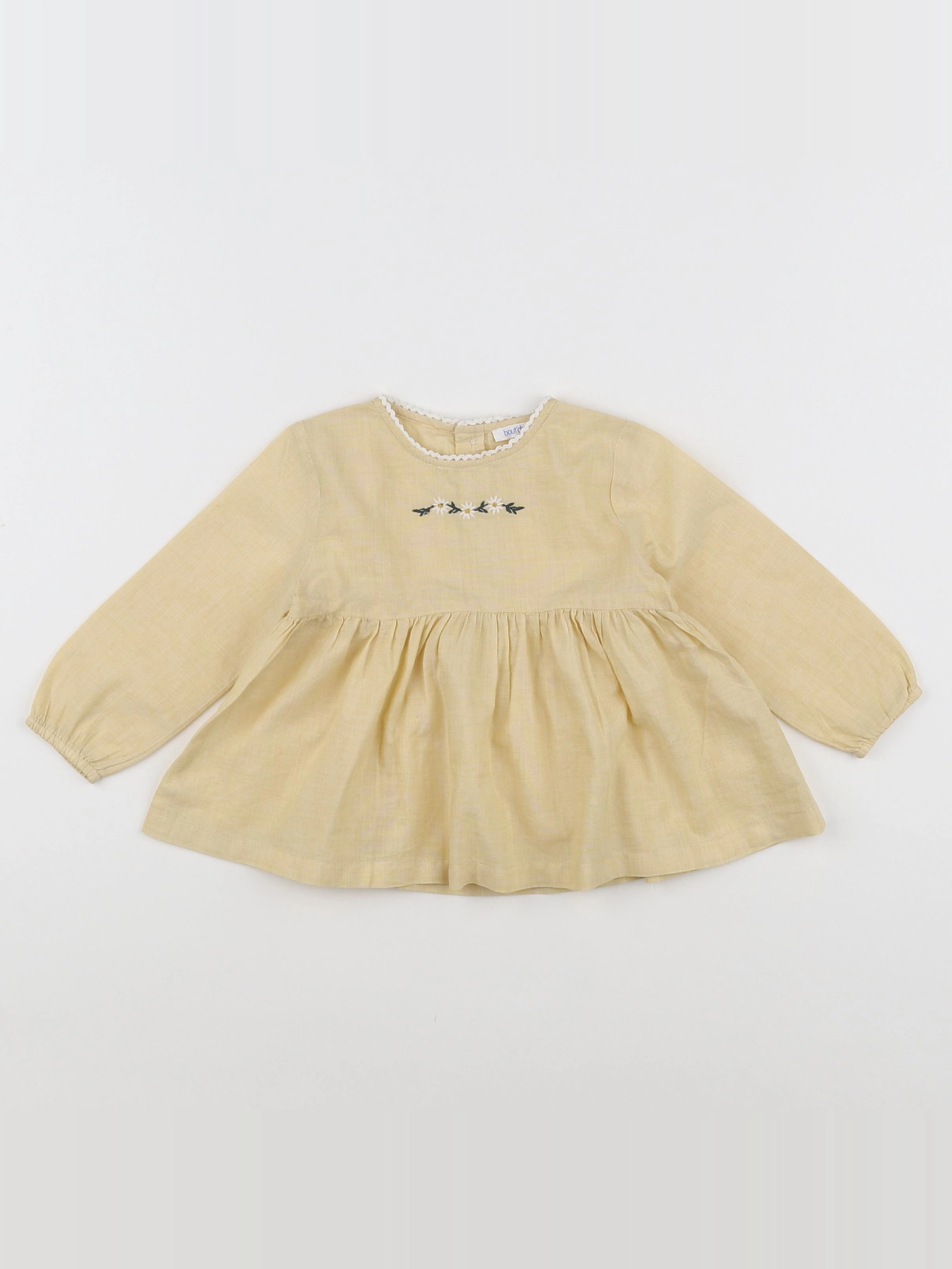 Boutchou - blouse jaune - 9 mois
