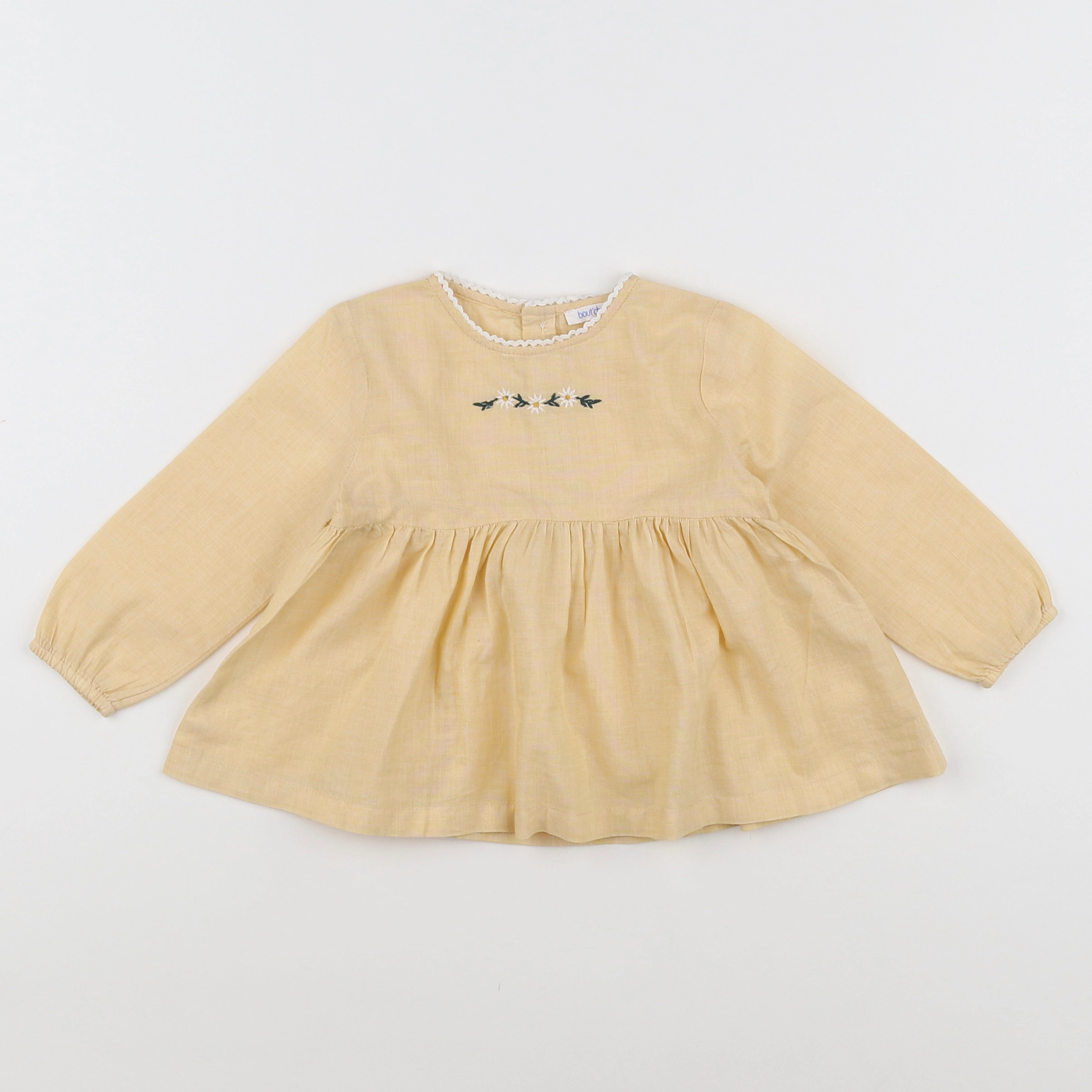 Boutchou - blouse jaune - 9 mois