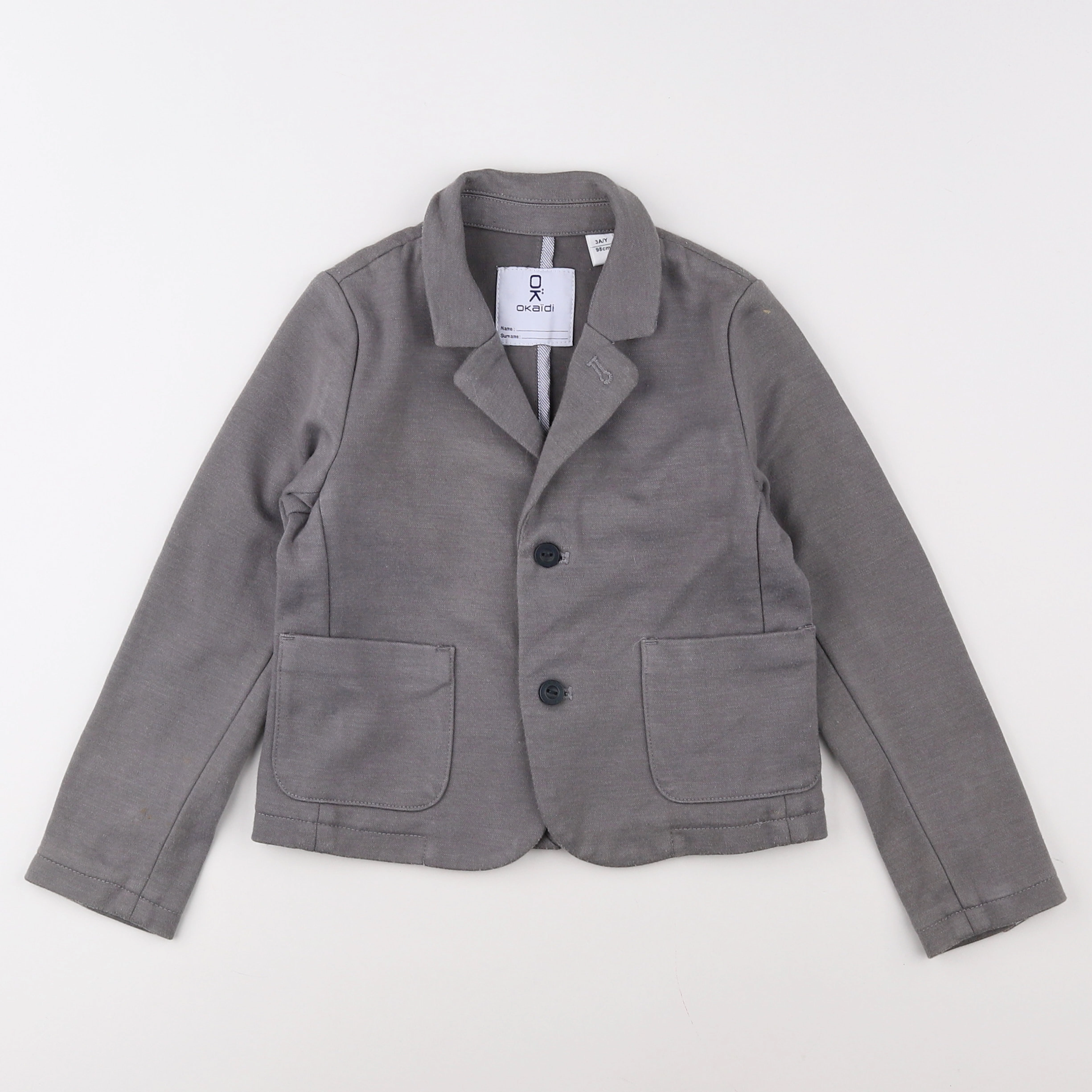 Okaidi - veste taupe - 3 ans