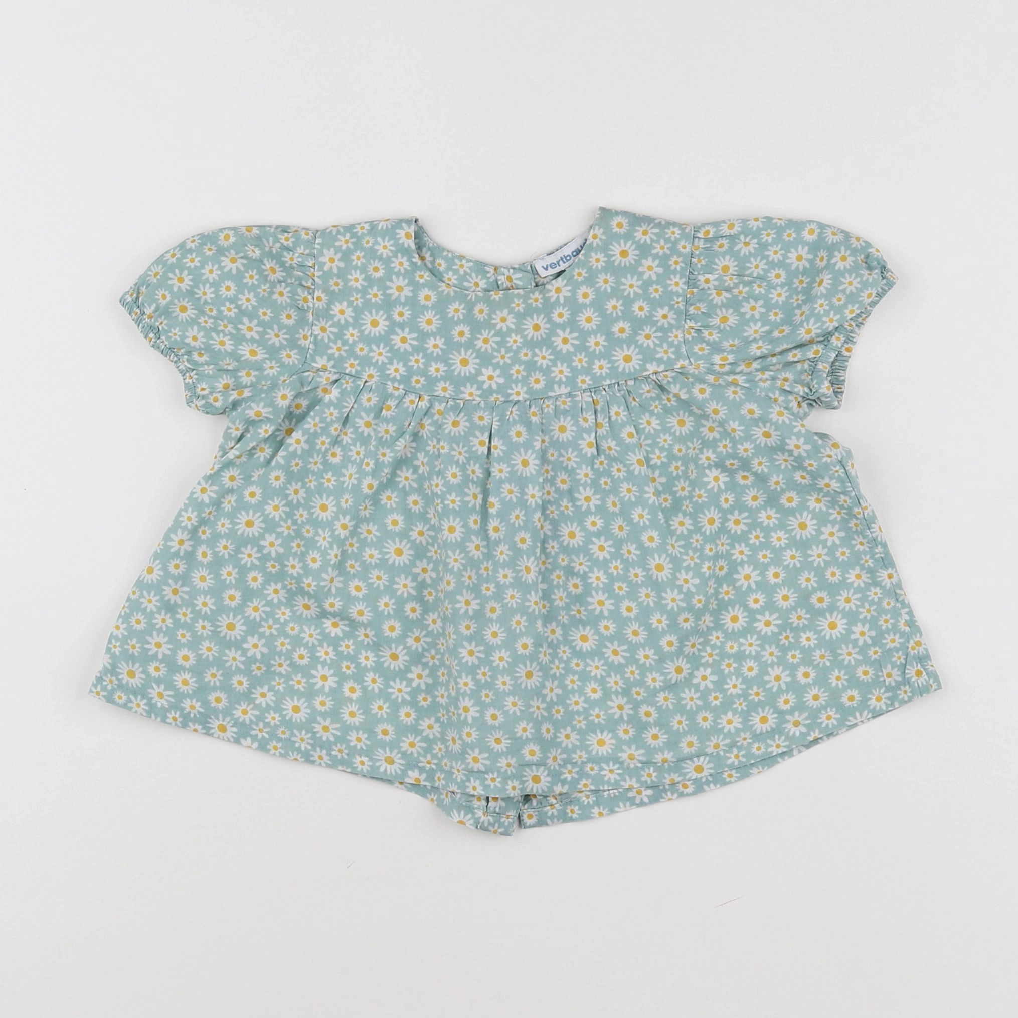 Vertbaudet - blouse bleu - 9 mois