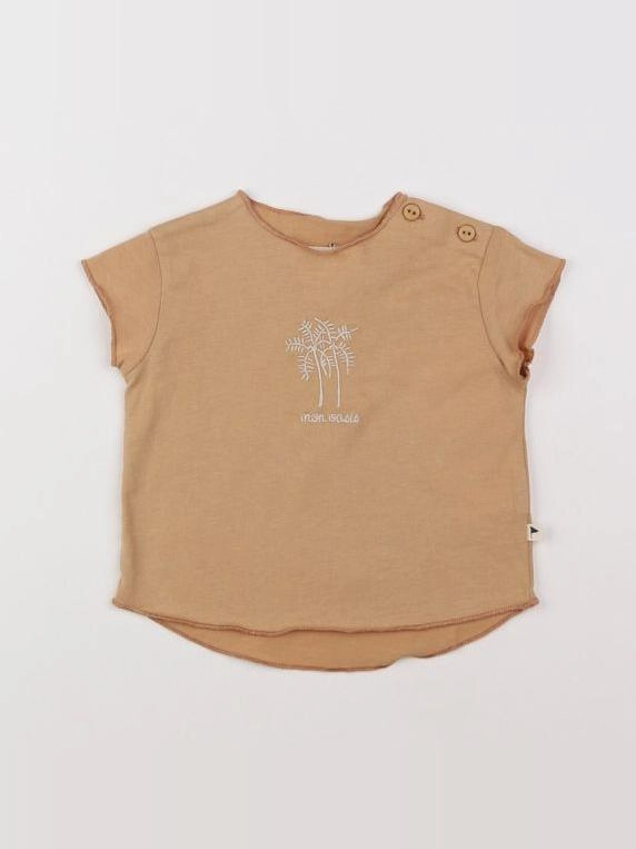 Arsène et les pipelettes - tee-shirt beige (état neuf) - 3 mois