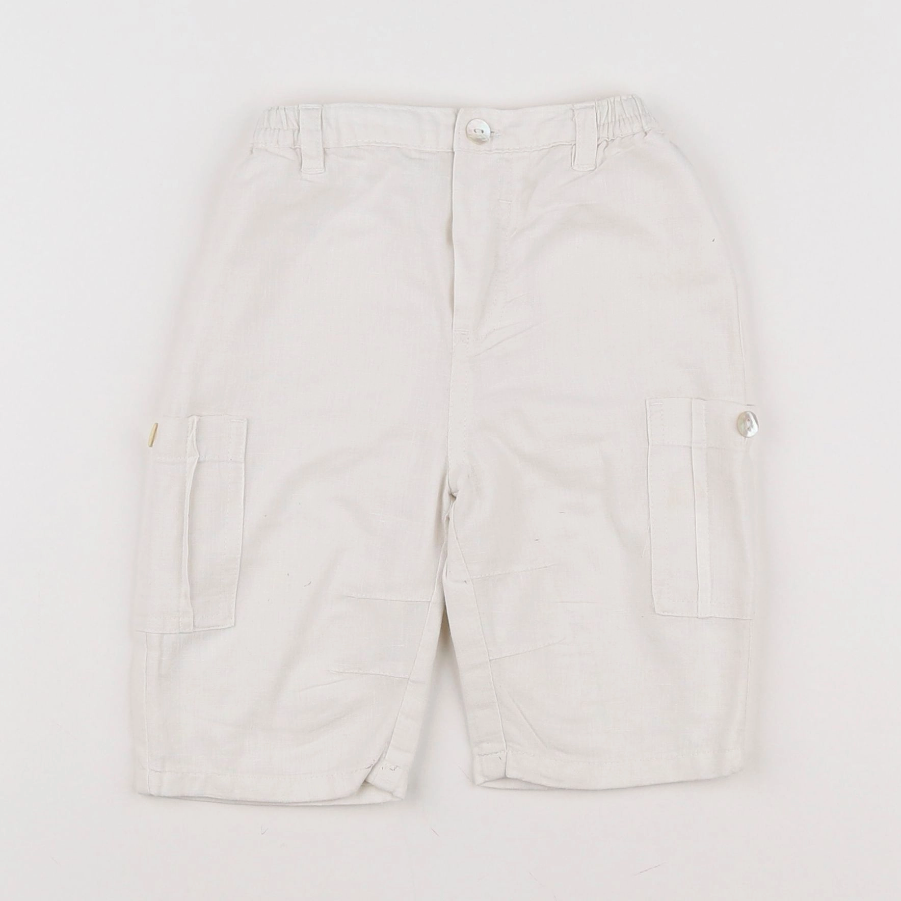 Vertbaudet - pantalon blanc - 6 mois