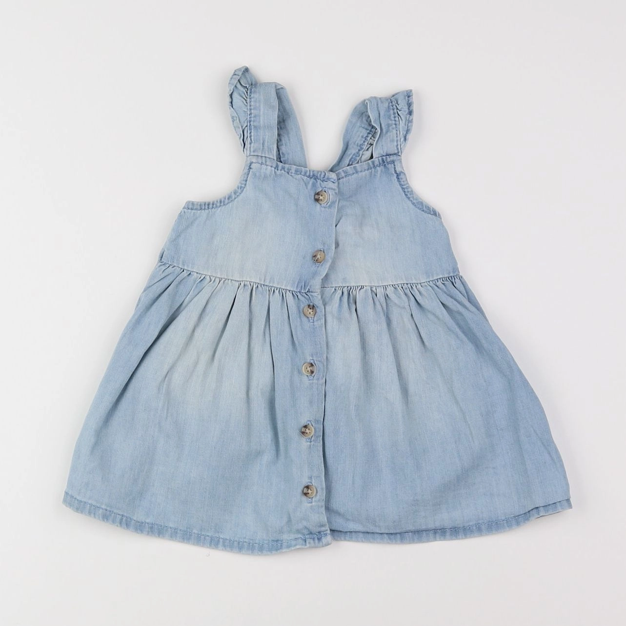 H&M - robe bleu - 6 mois