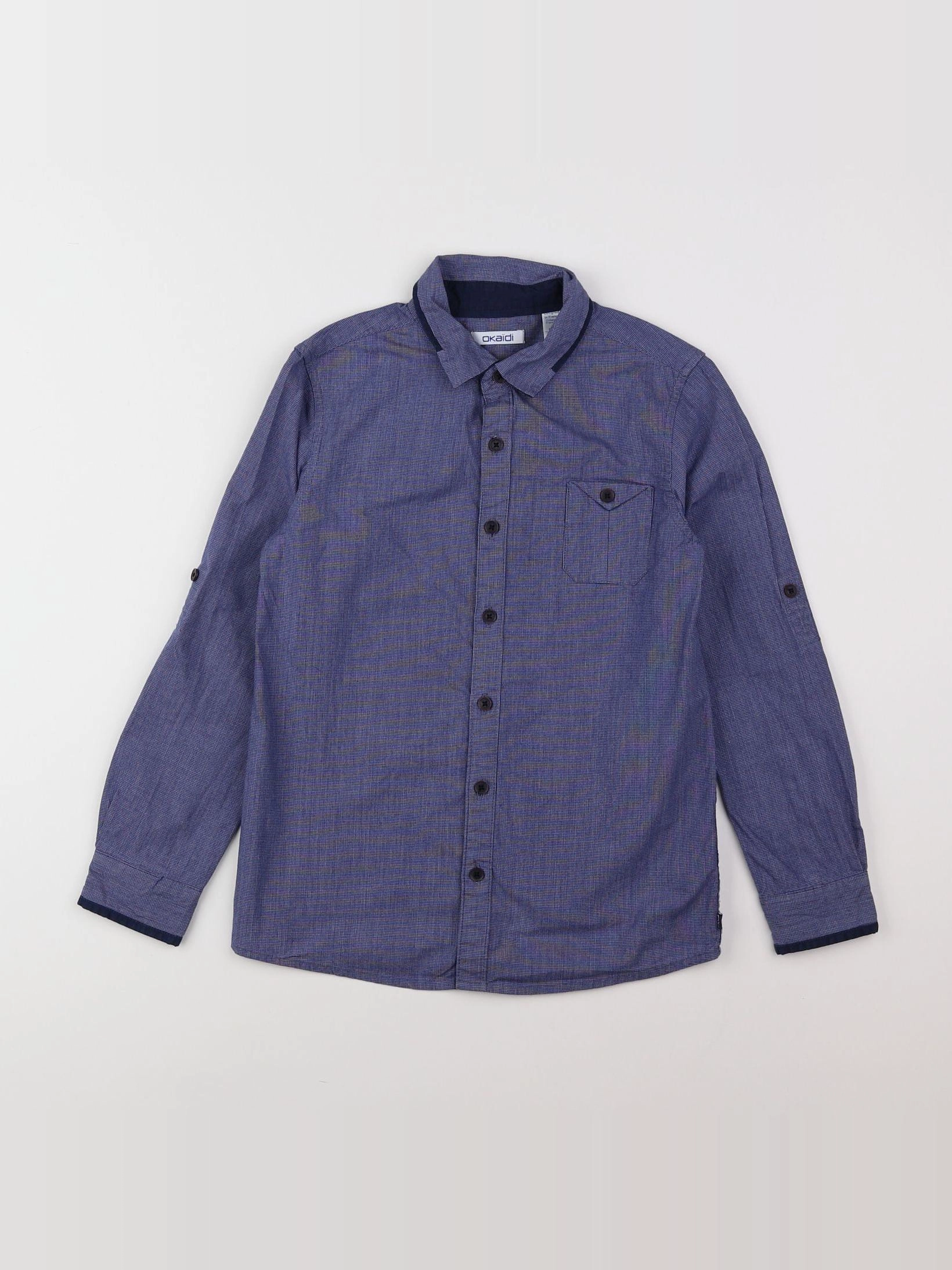 Okaidi - chemise bleu - 8 ans