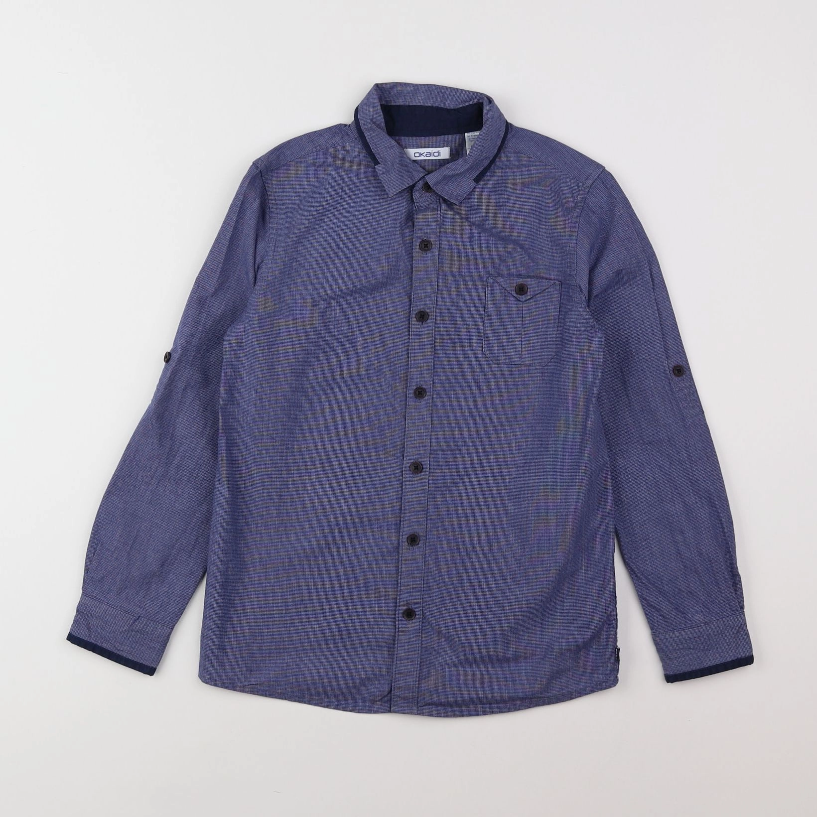 Okaidi - chemise bleu - 8 ans