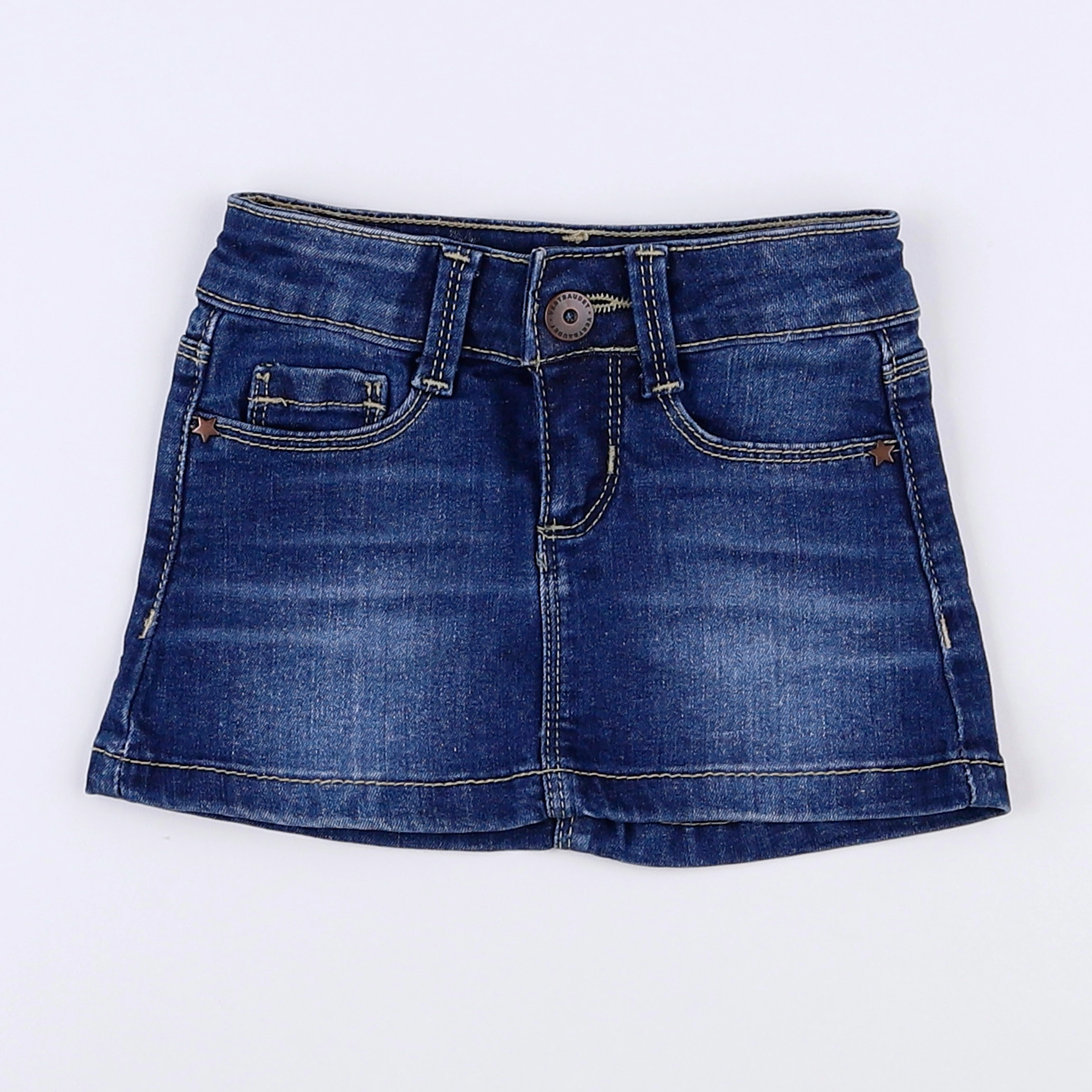 Vertbaudet - jupe bleu - 2 ans