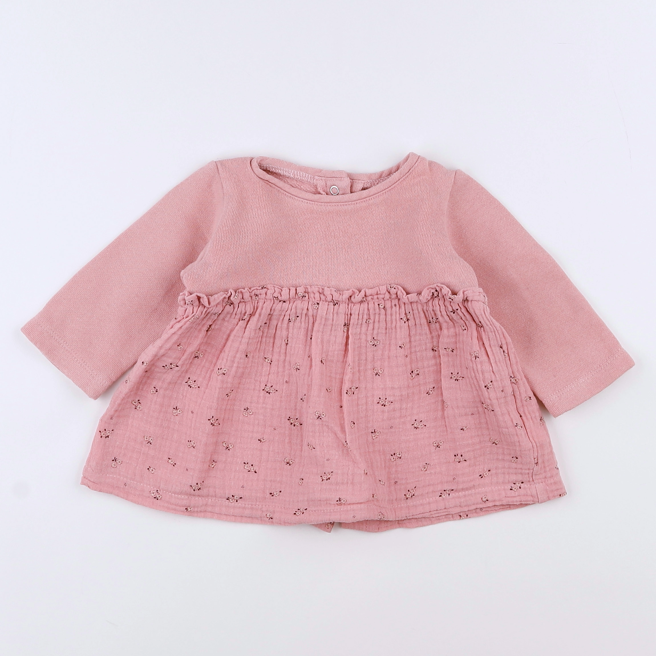 Vertbaudet - robe rose - 3 mois