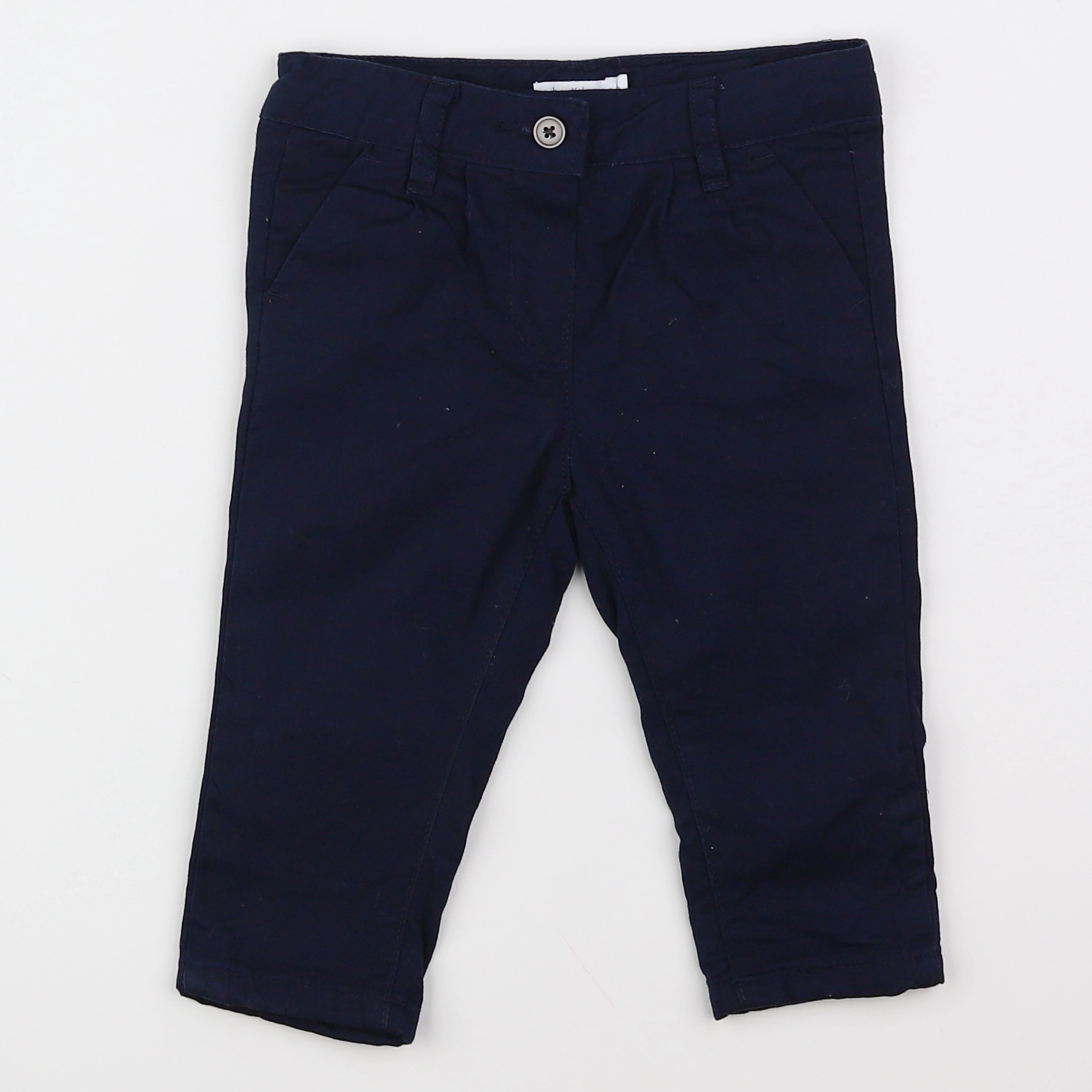 Boutchou - pantalon doublé bleu - 6 mois