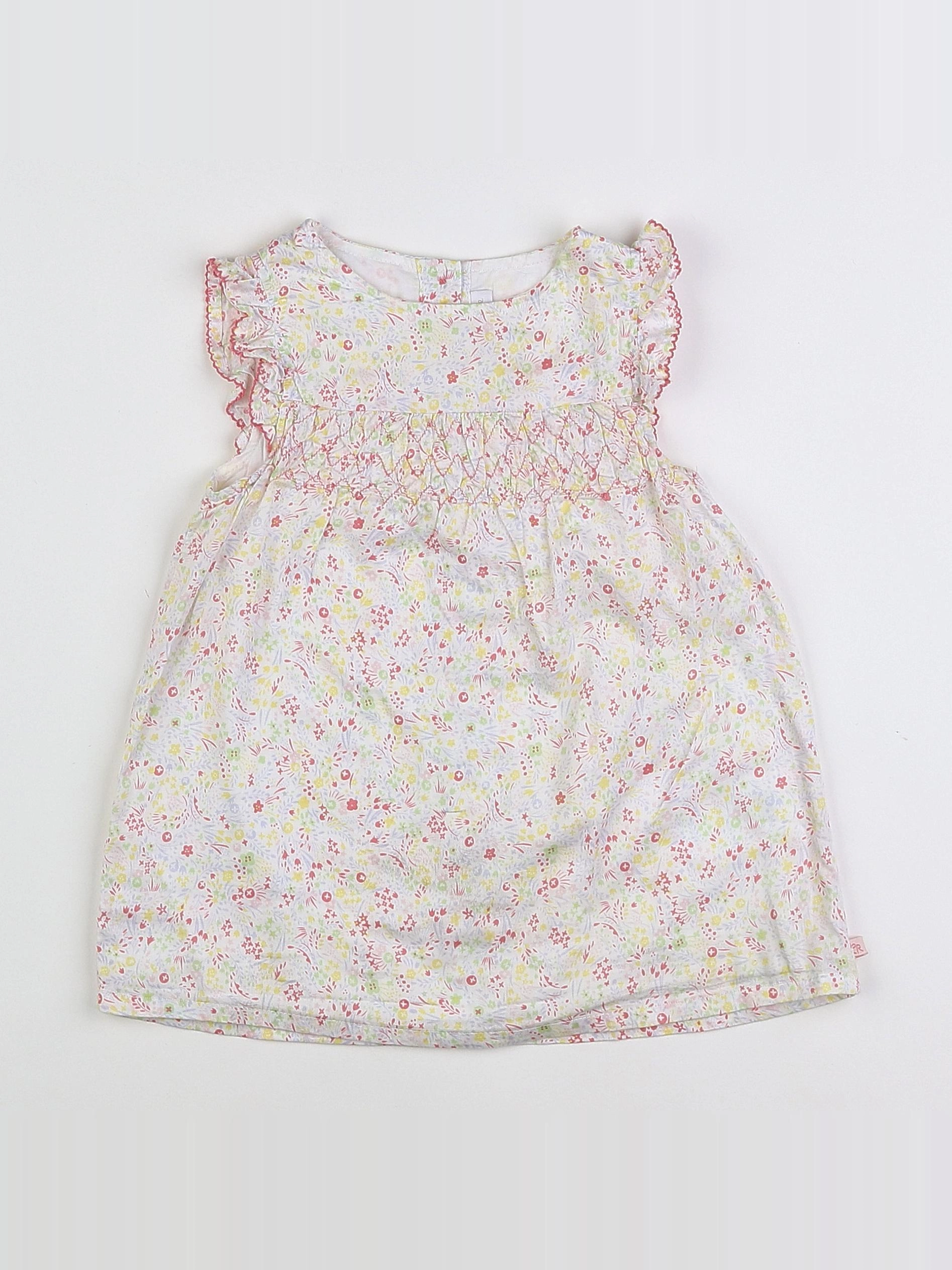 Cadet Rousselle - robe jaune, blanc - 18 mois
