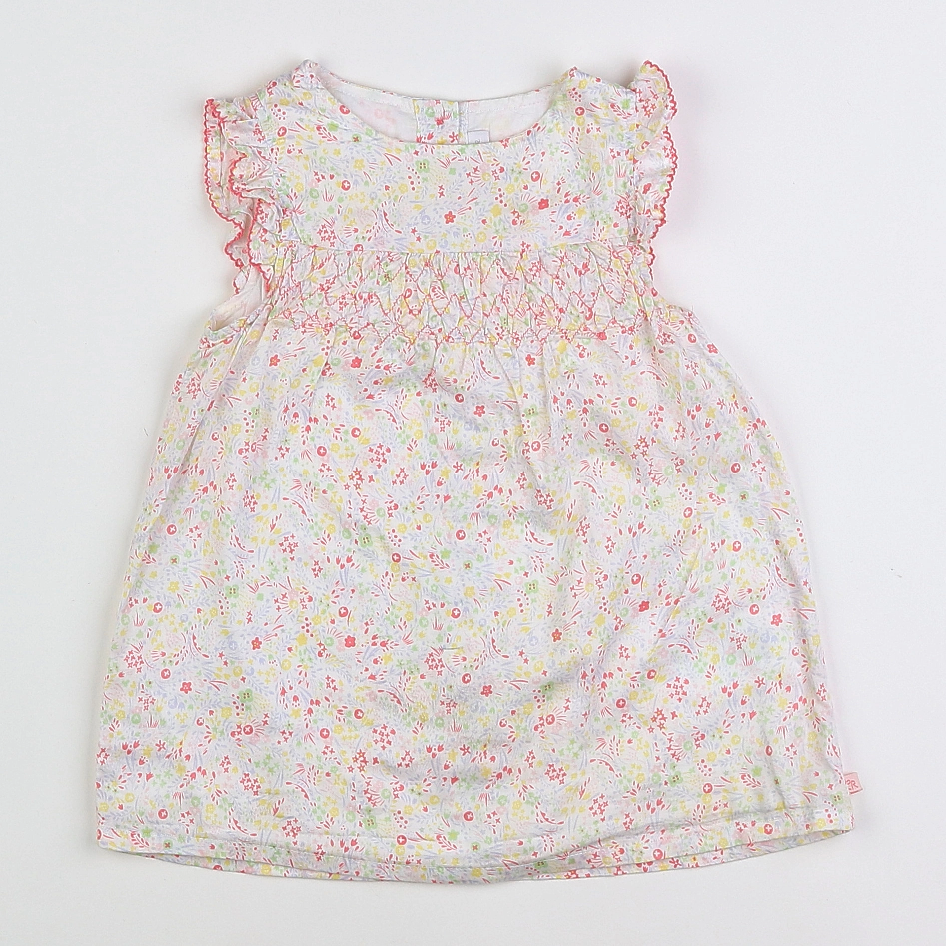 Cadet Rousselle - robe jaune, blanc - 18 mois