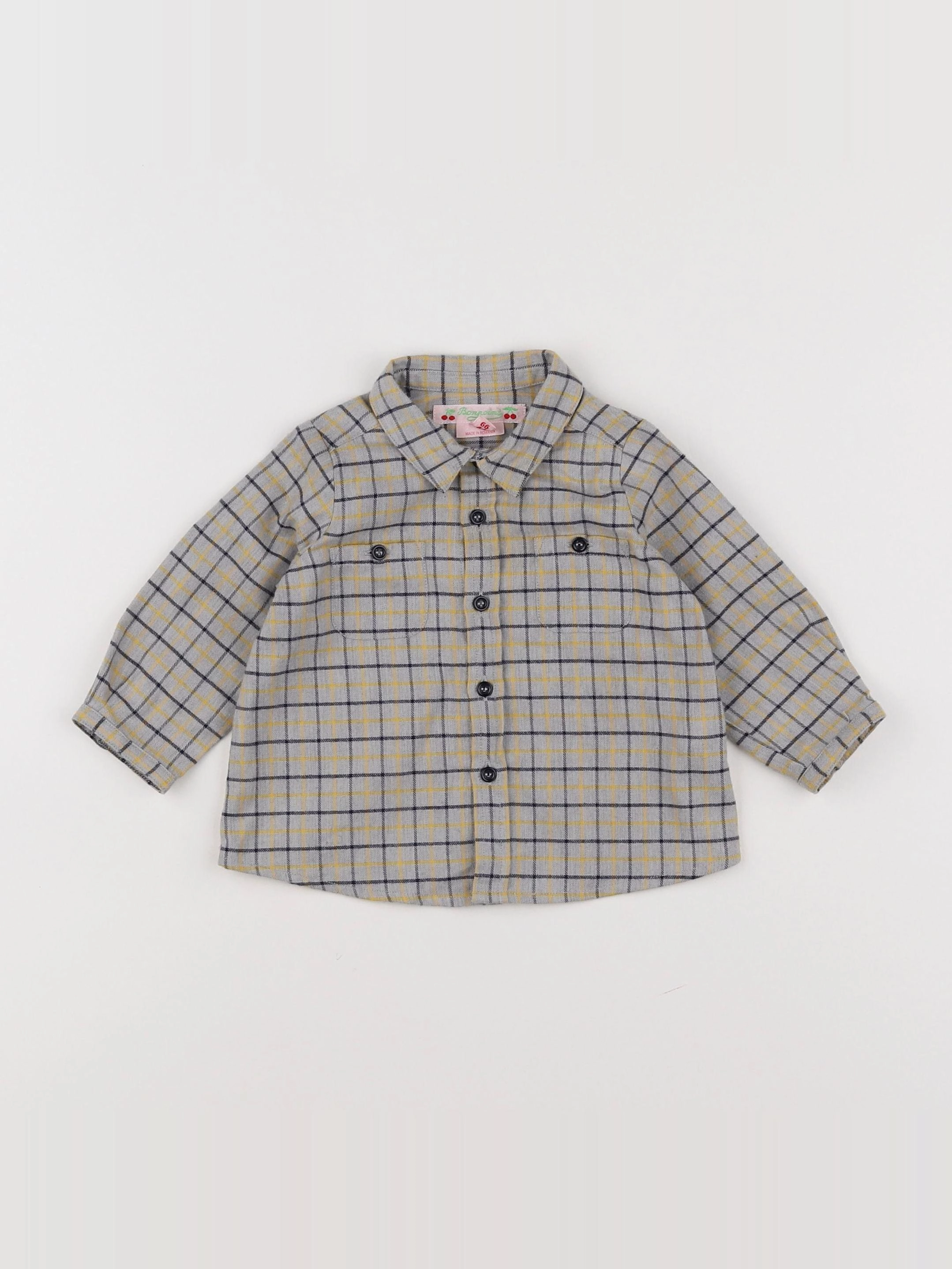 Bonpoint - chemise gris - 6 mois