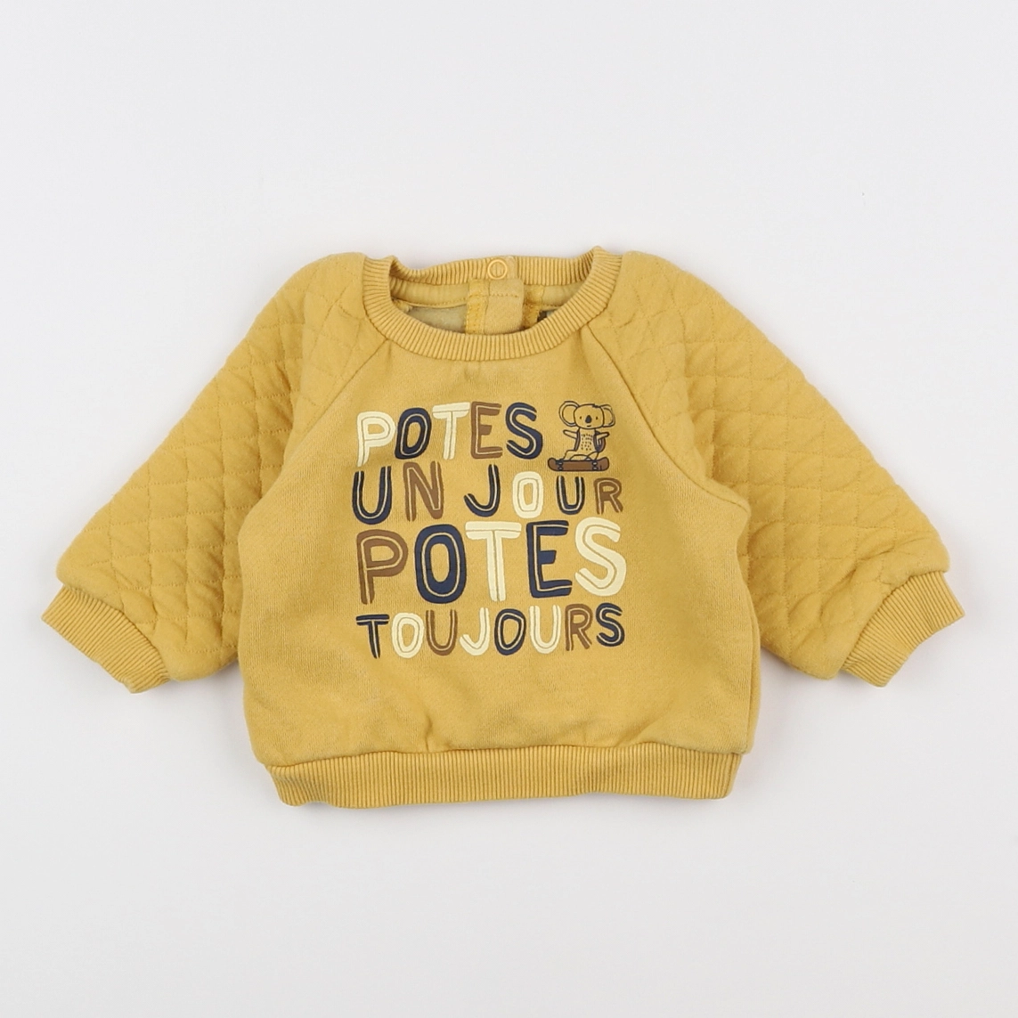 Tape à l'oeil - sweat jaune - 3 mois
