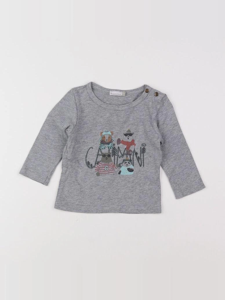Catimini - tee-shirt gris - 3 mois