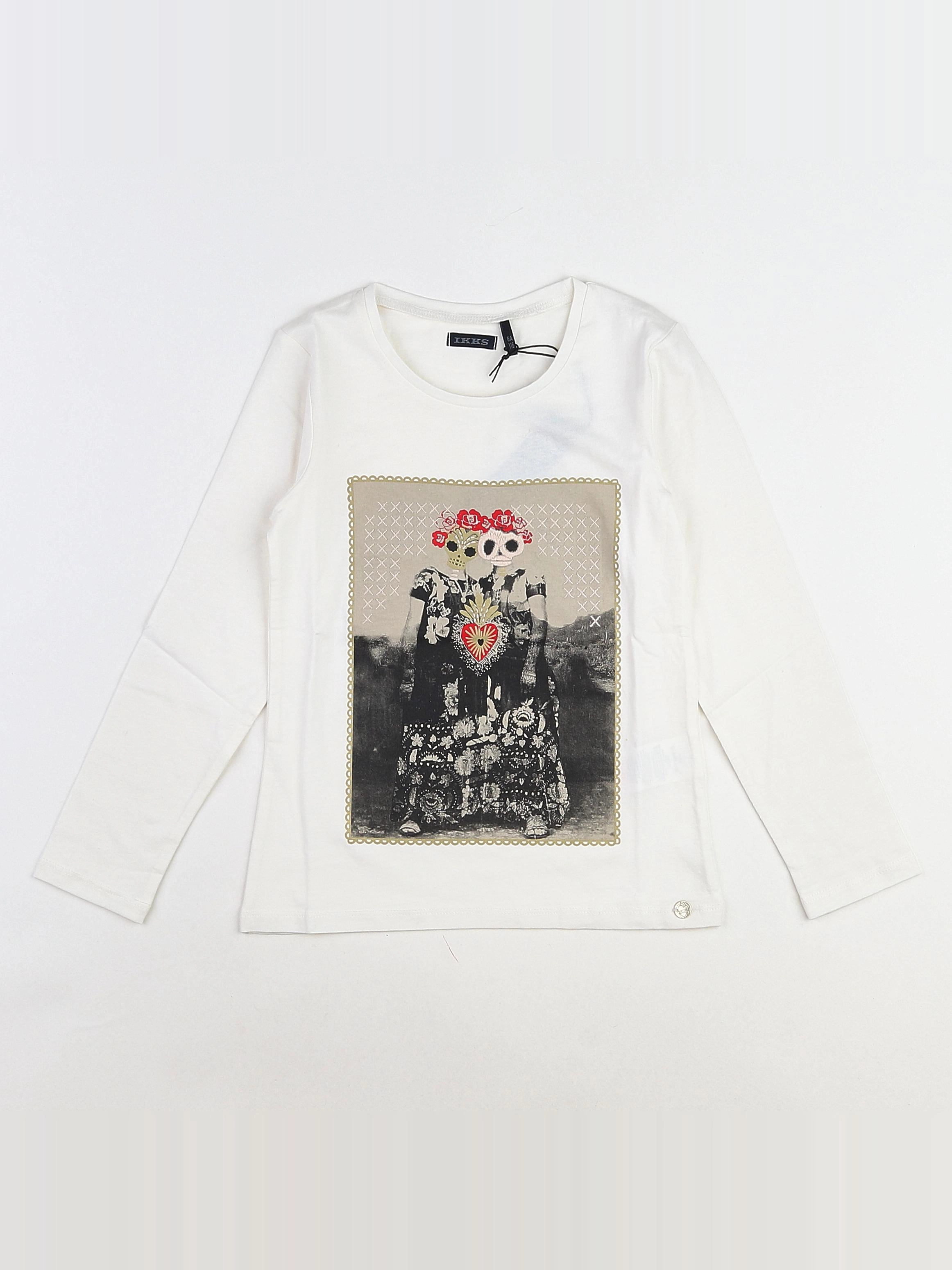 IKKS - tee-shirt blanc (neuf) - 6 ans
