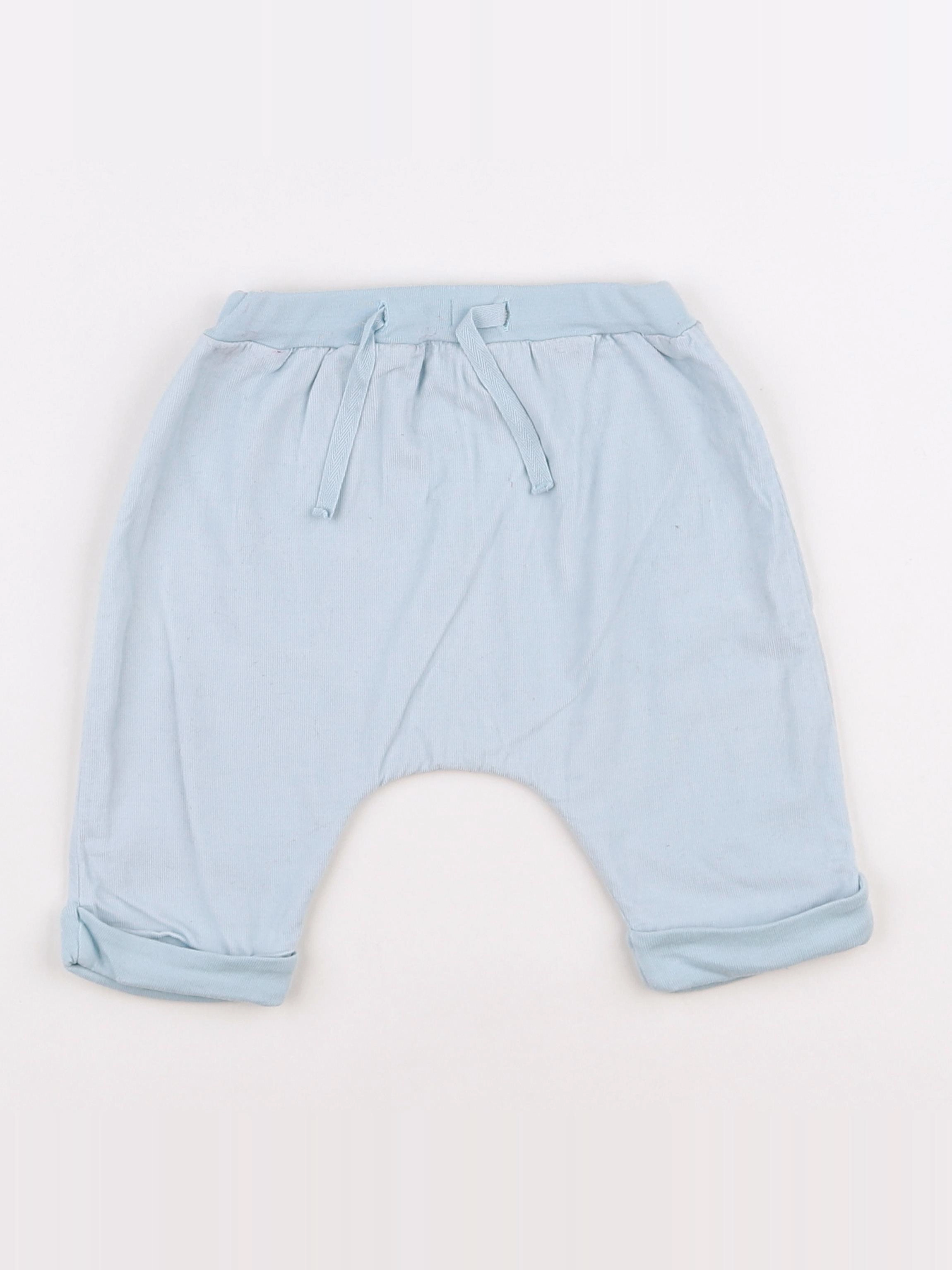 Petit Bateau - sarouel bleu - 3 mois
