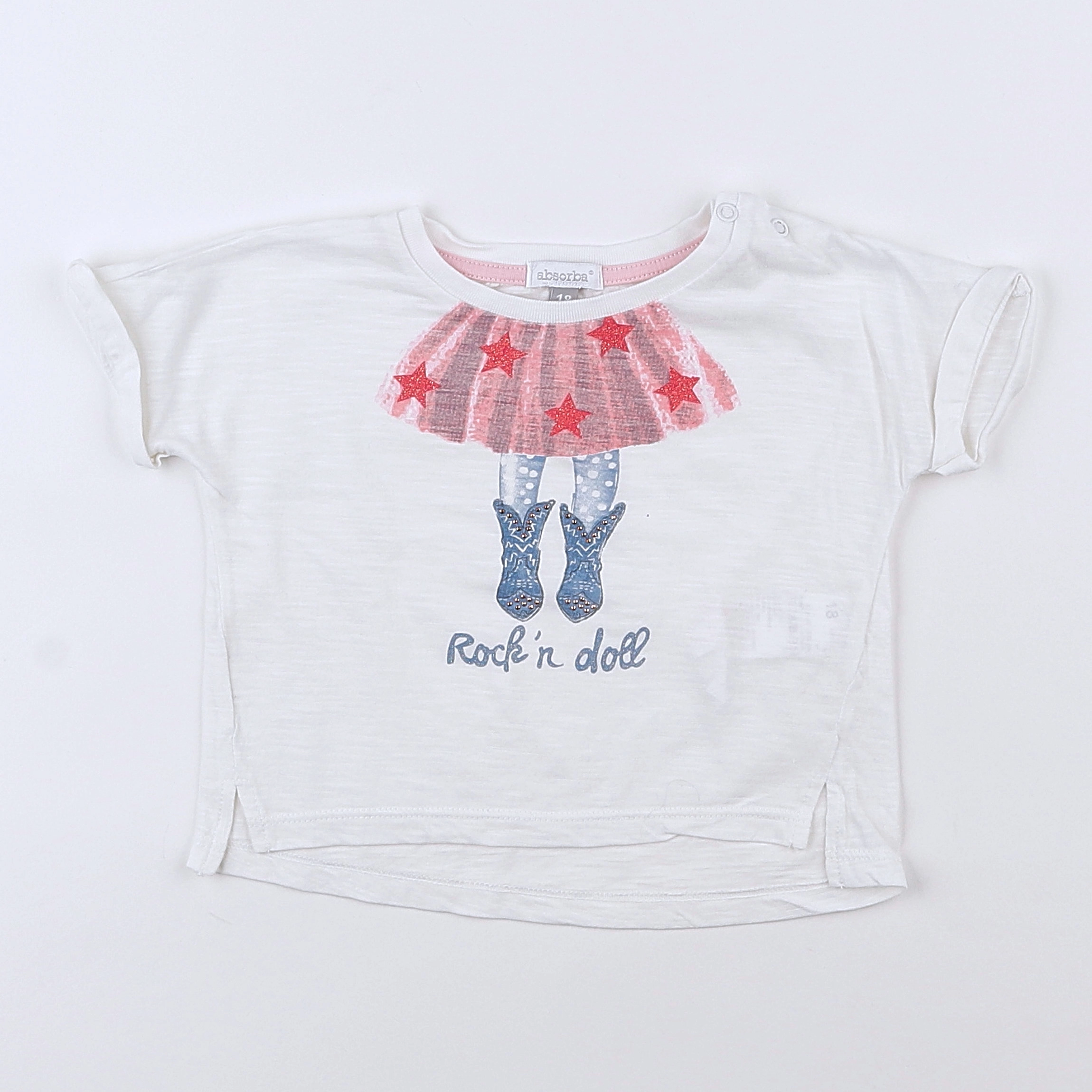 Absorba - tee-shirt blanc - 18 mois