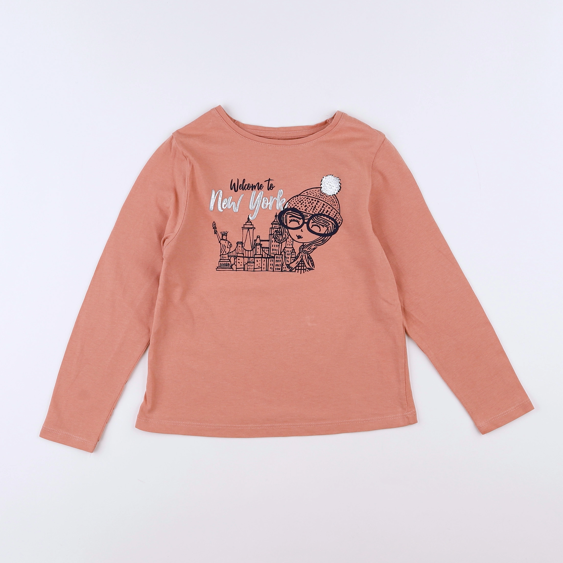 Vertbaudet - tee-shirt orange - 6 ans