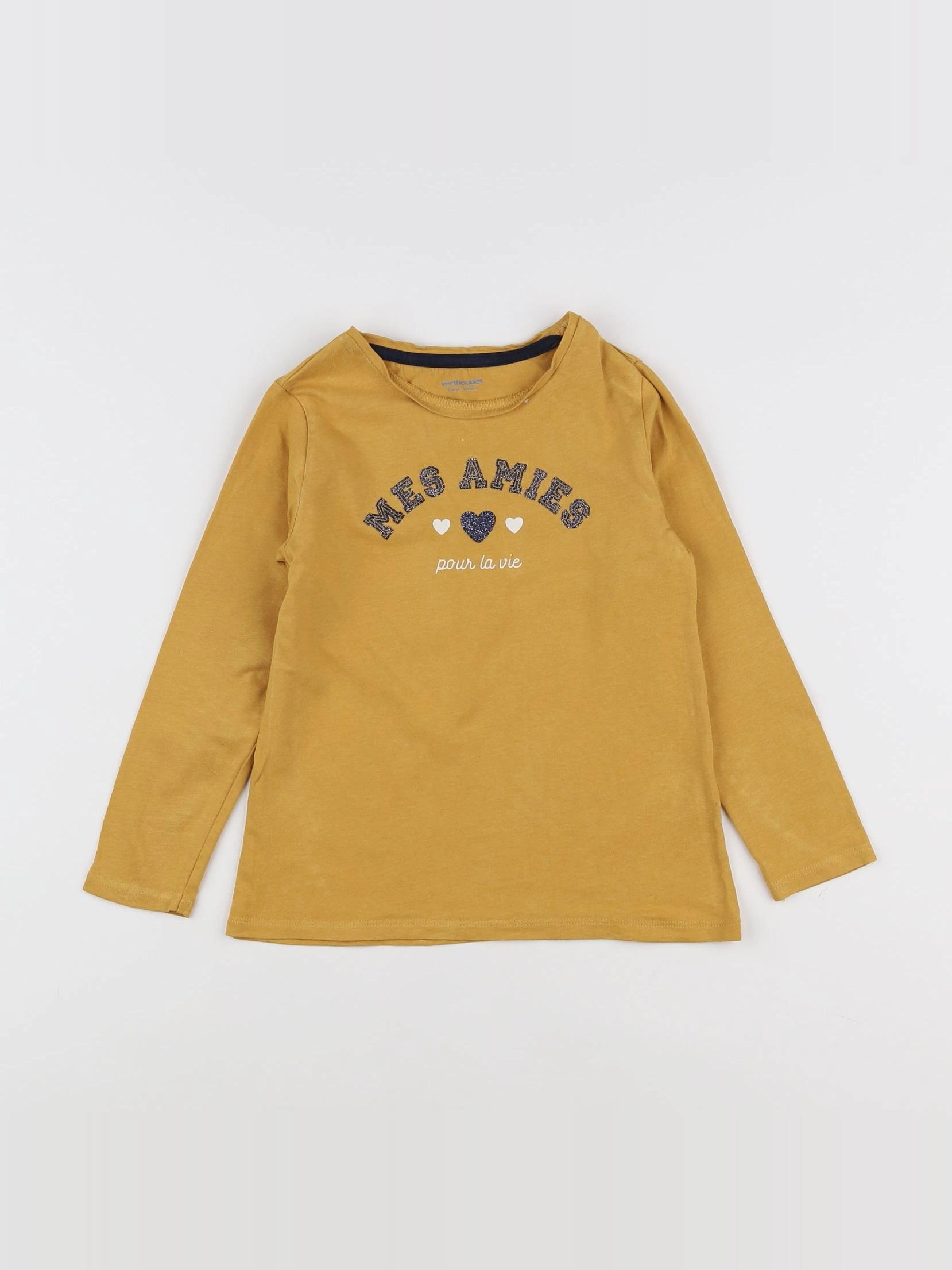 Vertbaudet - tee-shirt jaune - 5 ans