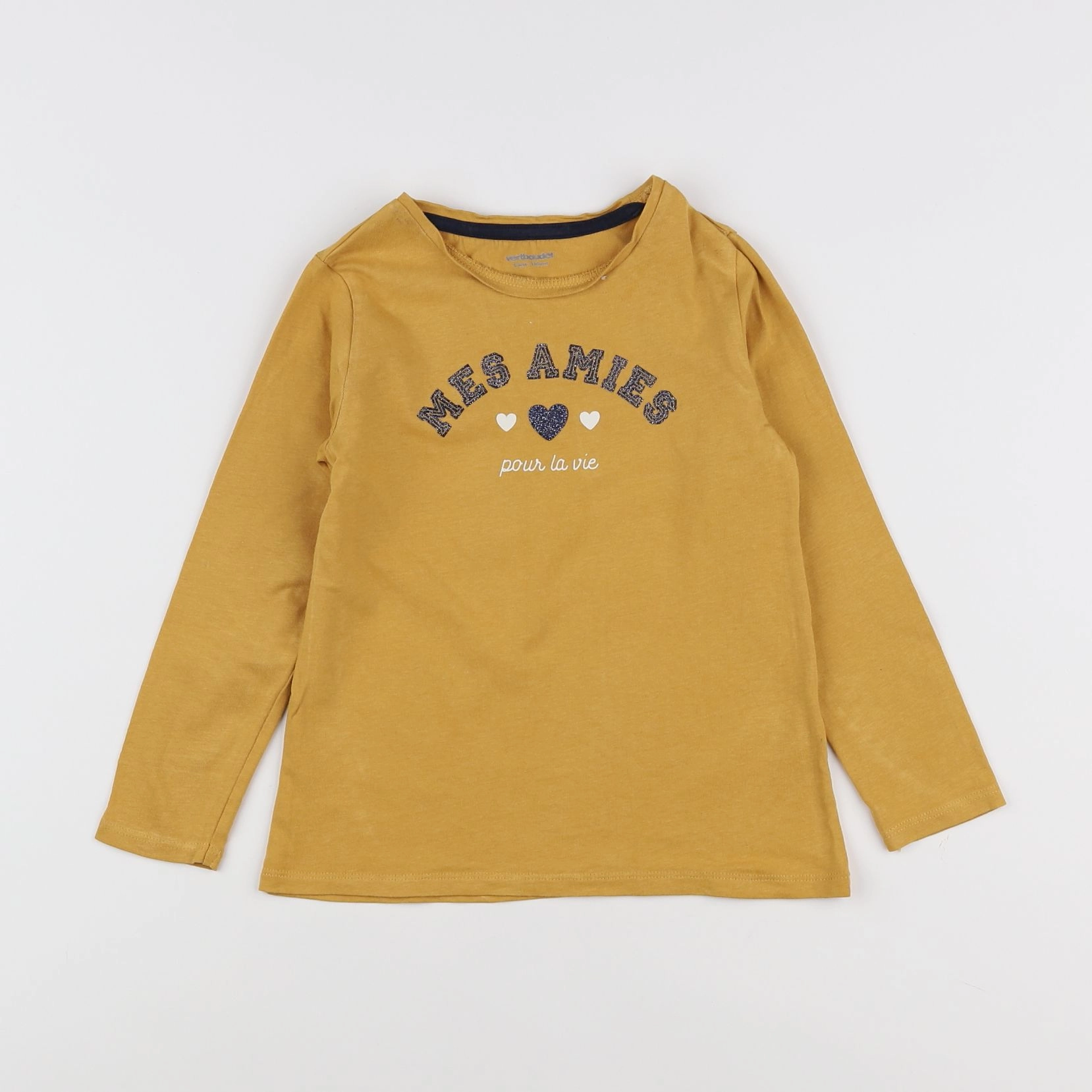 Vertbaudet - tee-shirt jaune - 5 ans