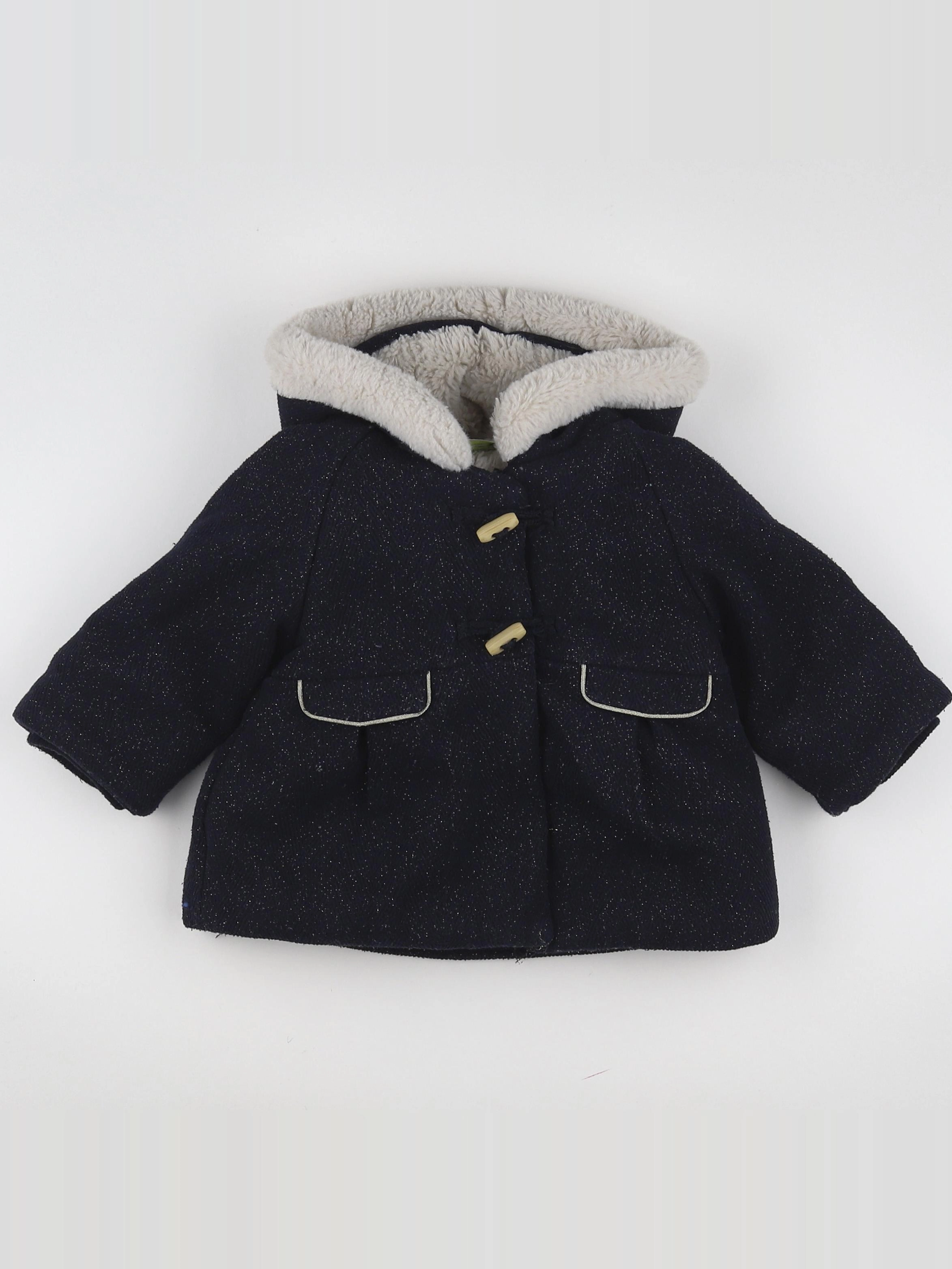 Tape à l'oeil - manteau noir, or - 12 mois